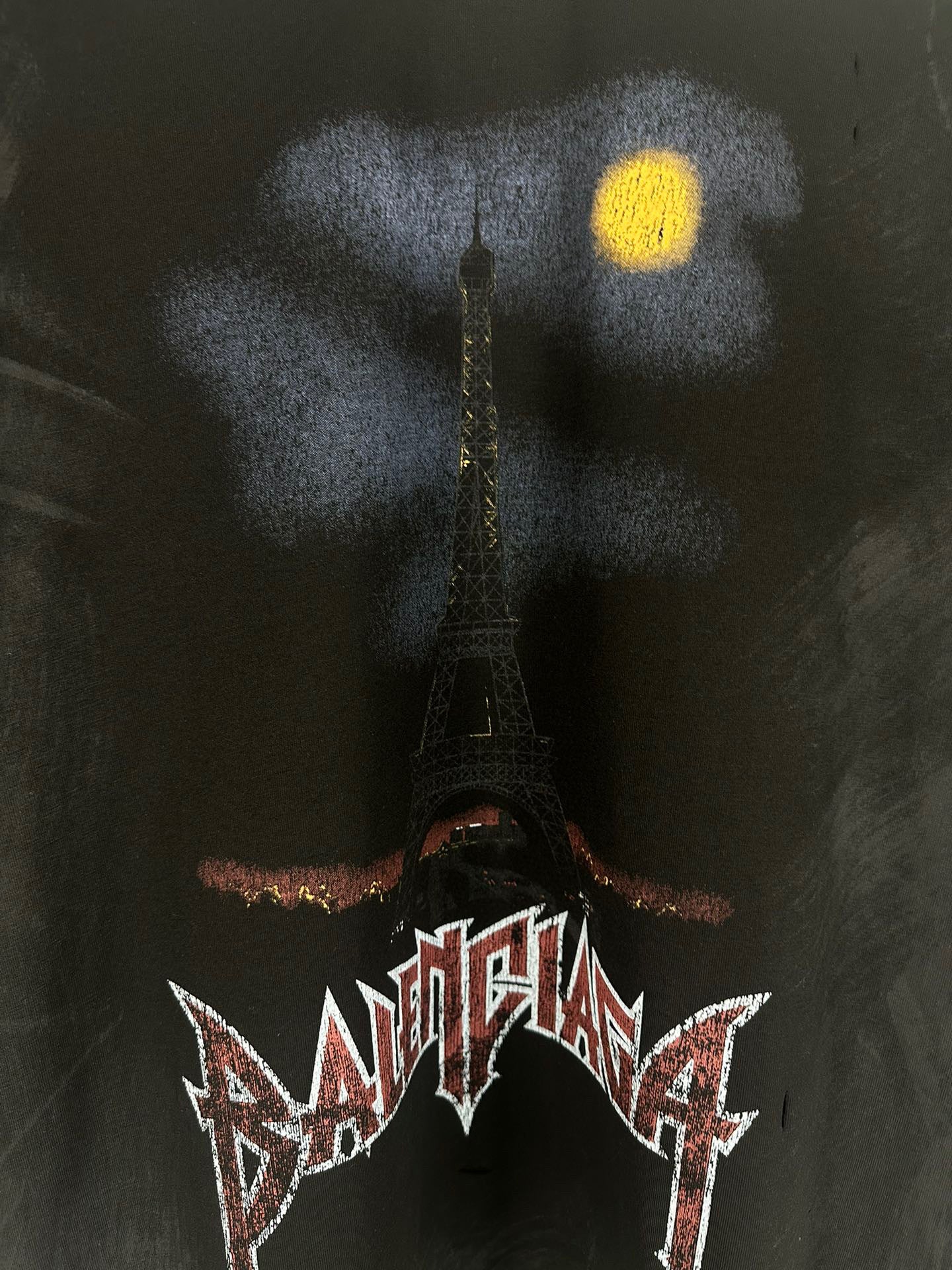 BLNCG T-shirt Paris Moon oversize - Noir