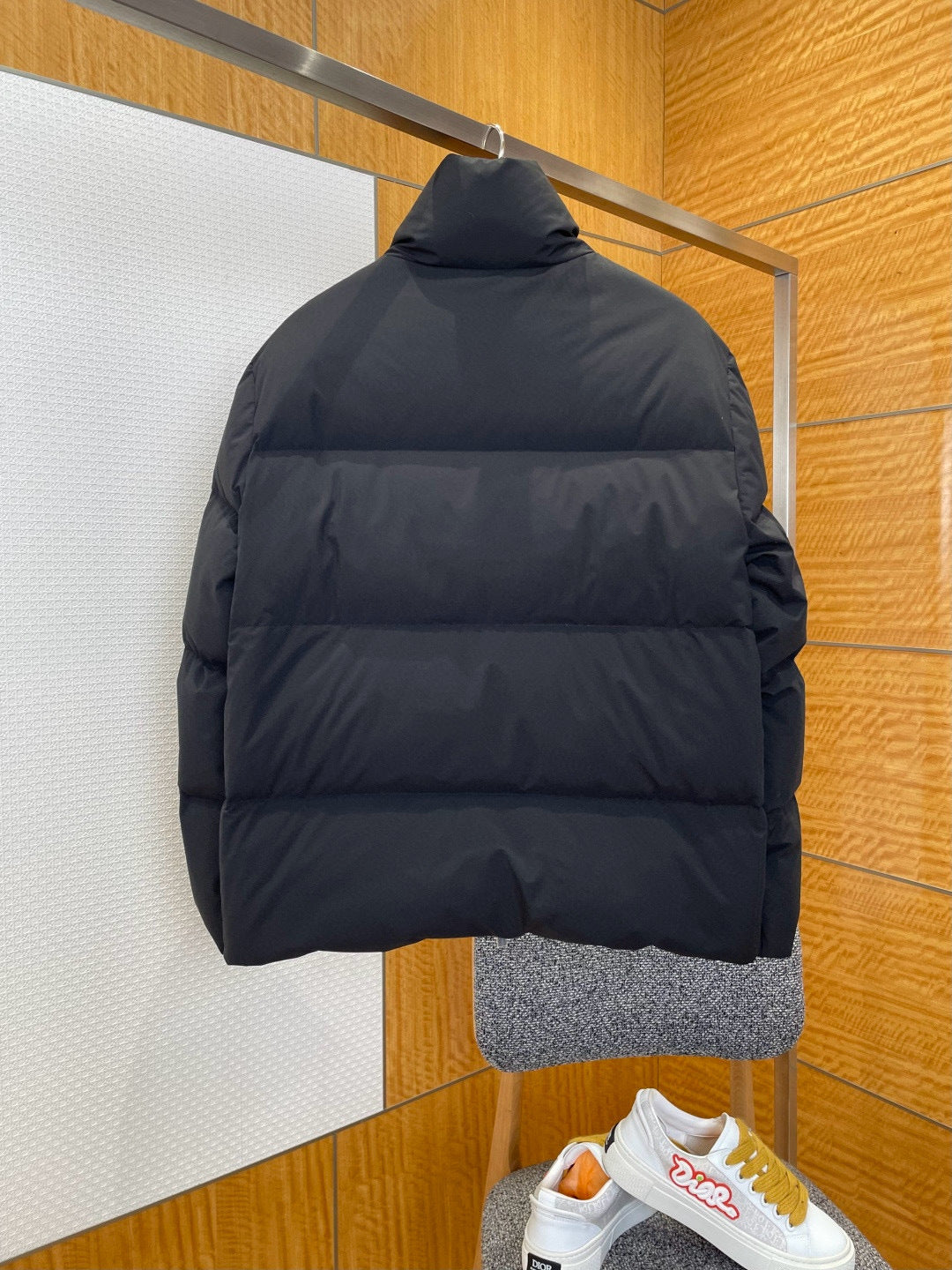 Doudoune cd oblique Jacquard coton mélange