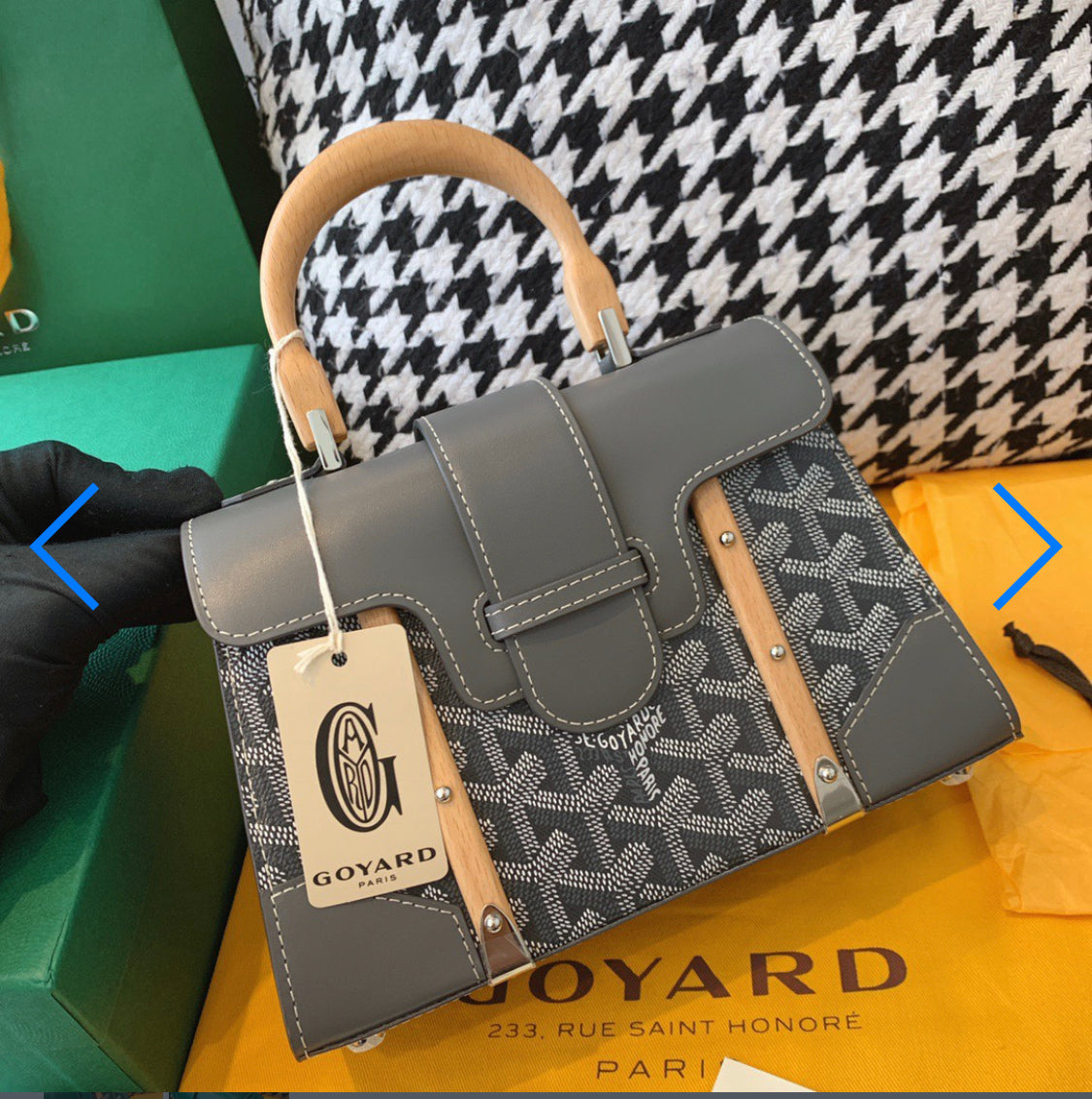 Sac Saigon mini grey facture