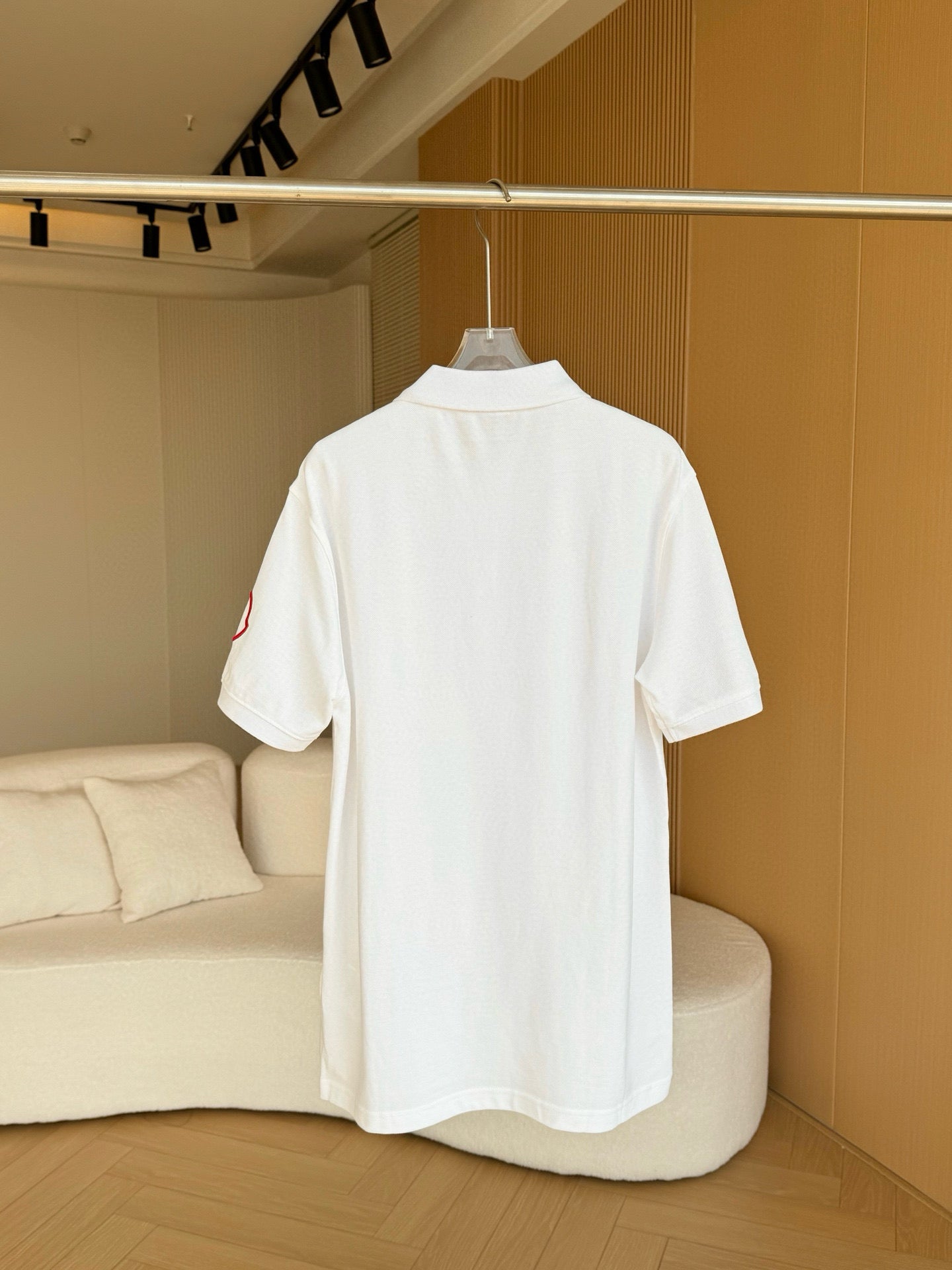 Mnclr Polo patch a logo blanc