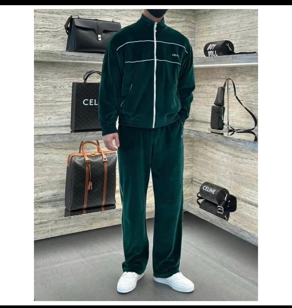 CLN-Samt-Trainingsanzug