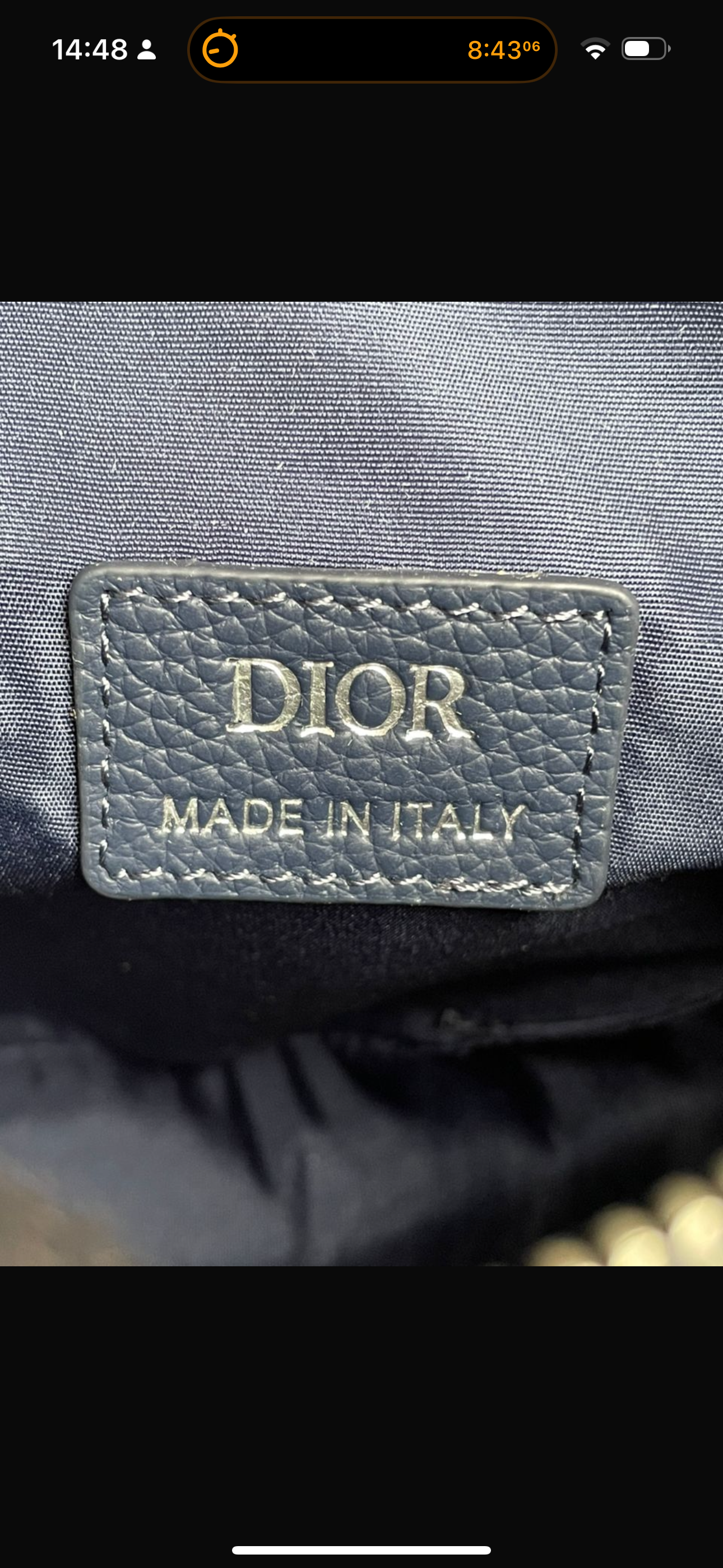 Sac saddle bleu 10/10 facture