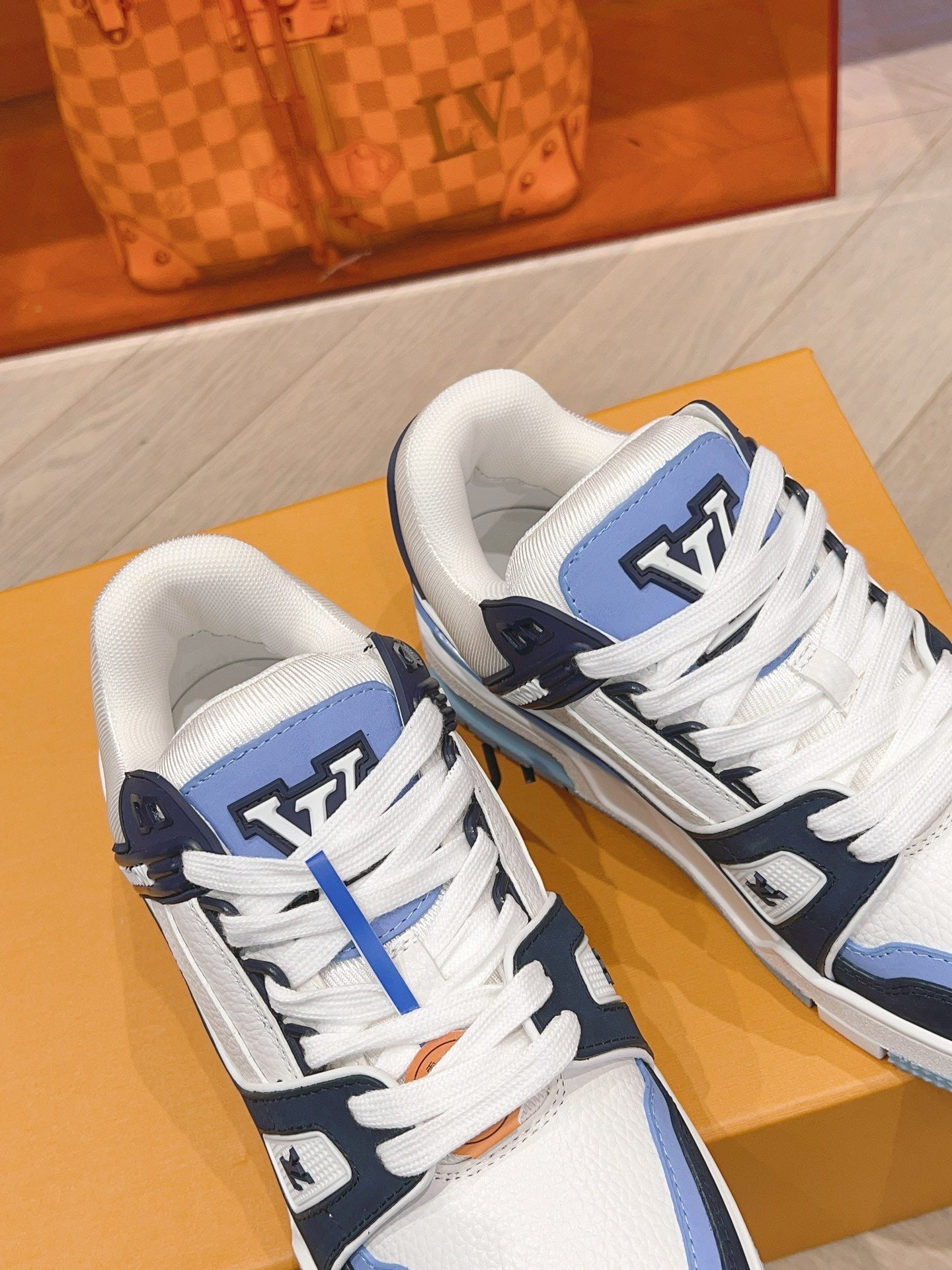 Sneakers Lv Trainers bleu facture