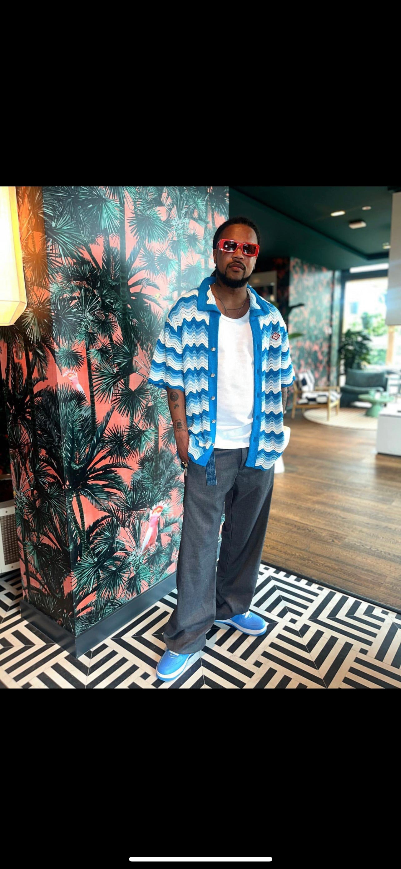 Casa B Blue Tropical Shirt 🏝️