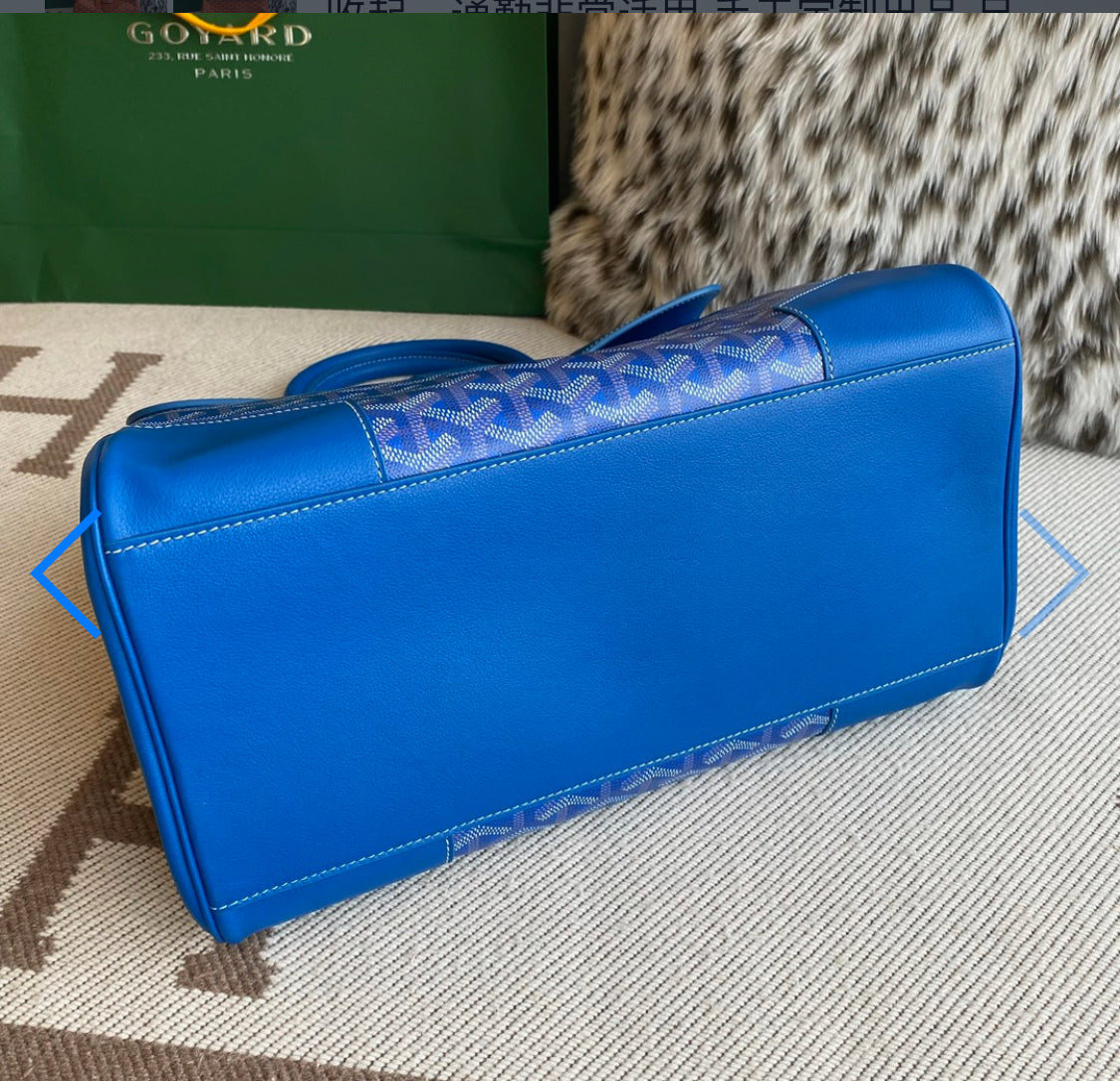 Saigon blue invoice tote bag