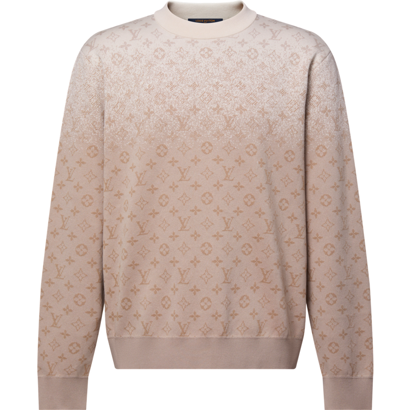 Pull col rond Lv beige 2026