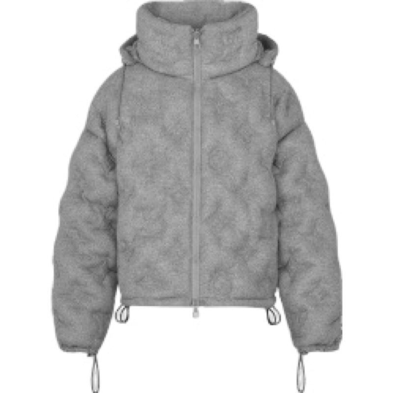 Doudoune Lv Grise 3.D print Monogram Grey 10/10