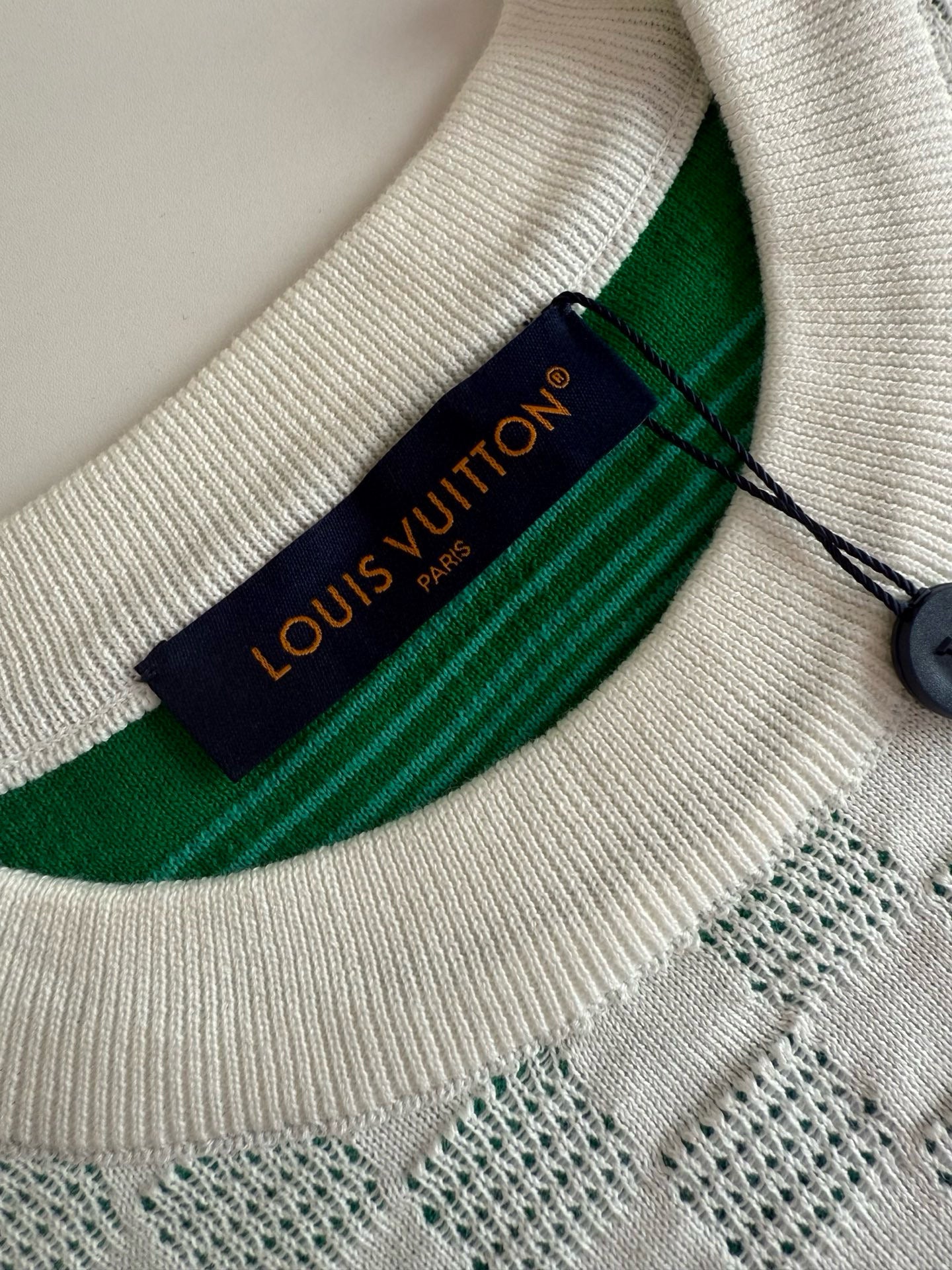 Sweat lv Damier Gradient Jacquard Pullover Multicolor