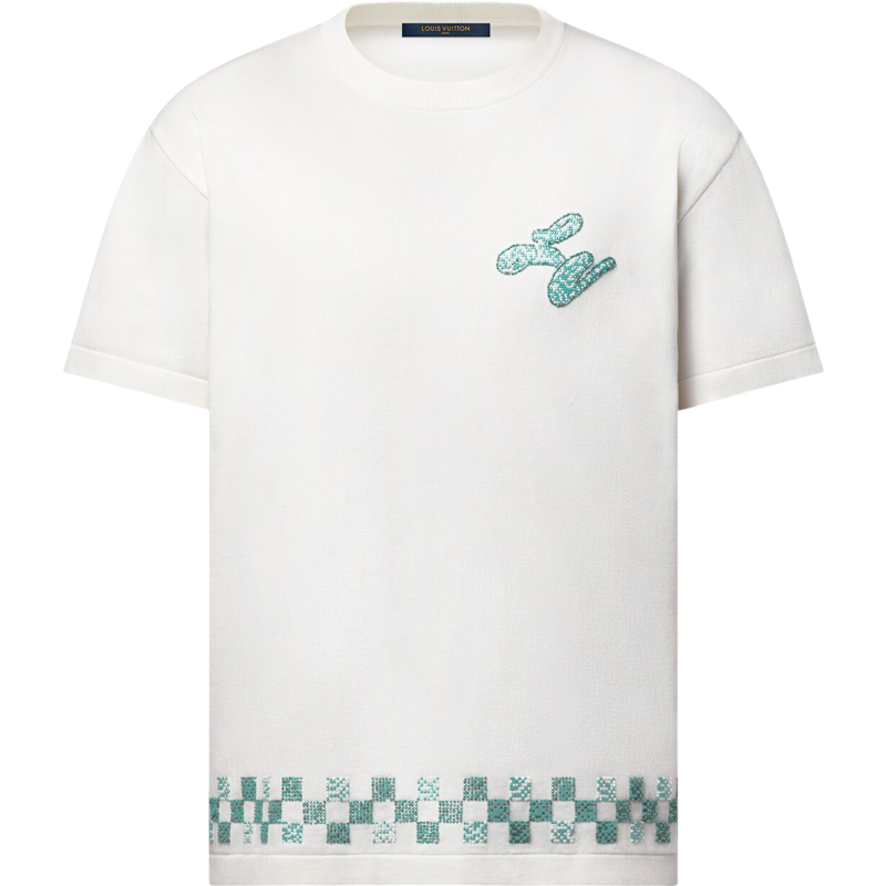 Tee-shirt lv manches courtes ornementé