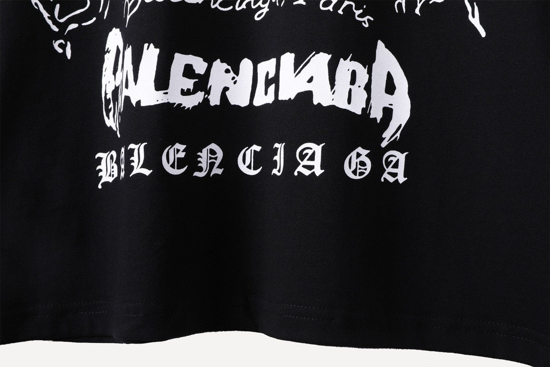 Balenciaga T-shirt en coton imprimé logo LNY