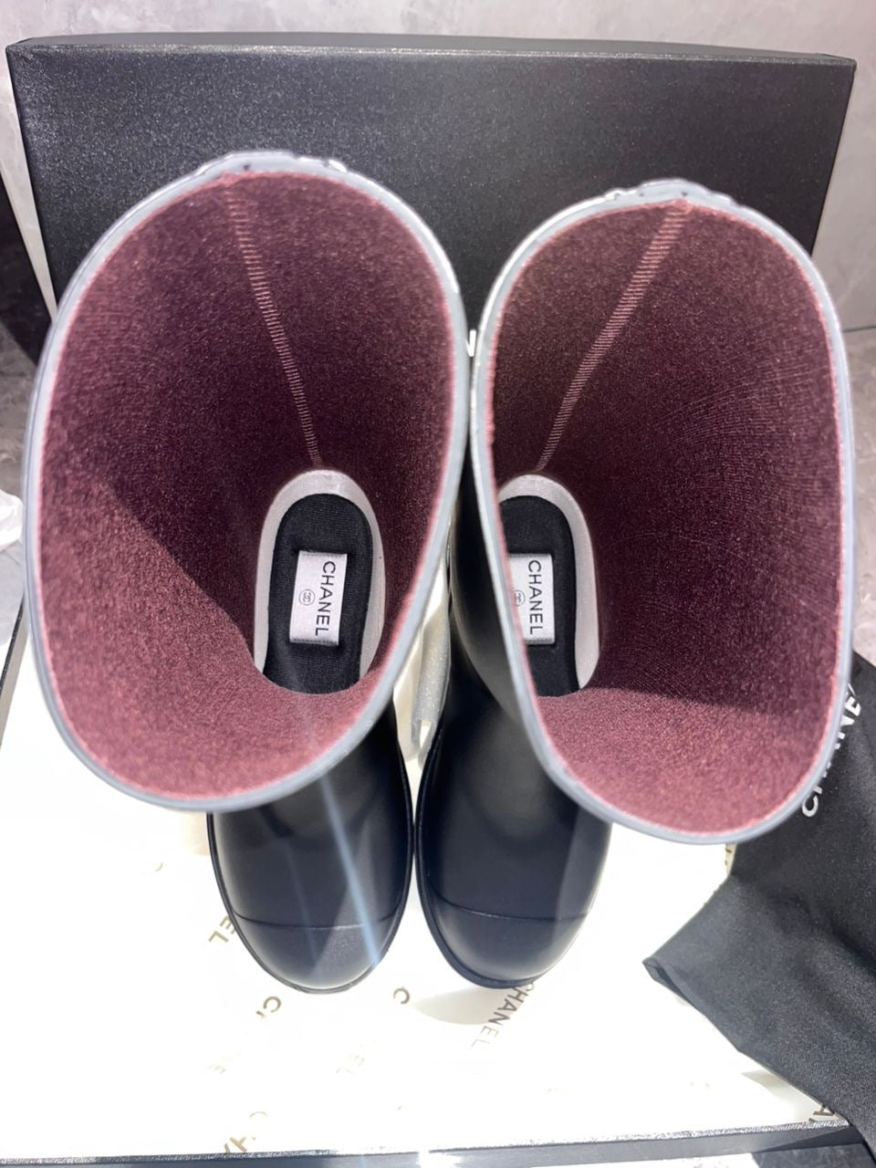 Bottes Chnl noir FEMME 10/10 ⚡️📦🚚