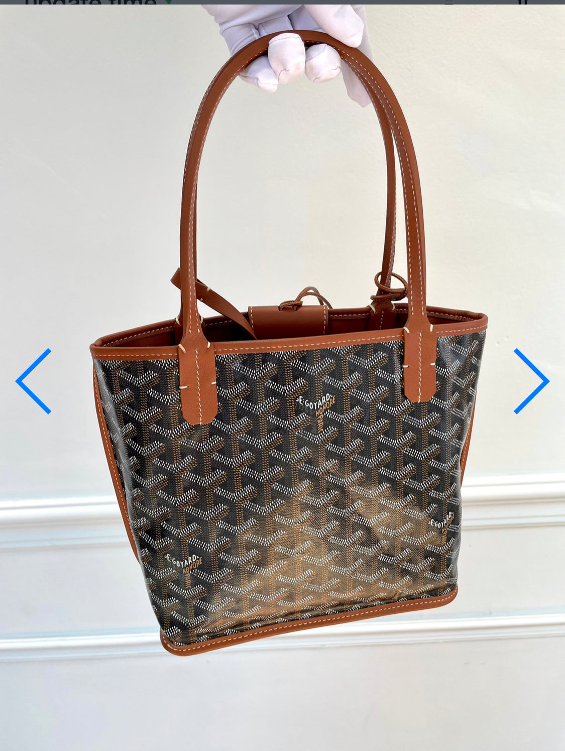Sac Anjou Mini brown facture