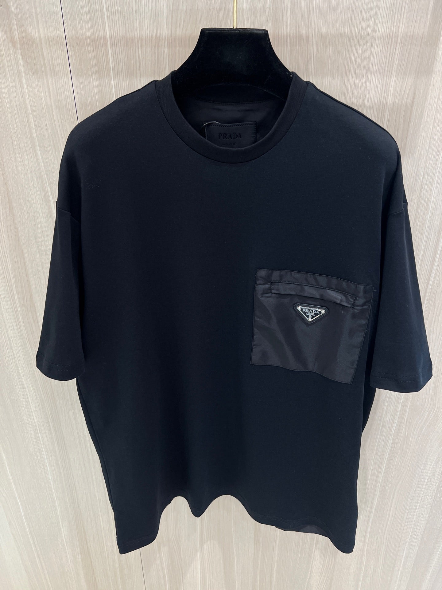 T shirt Prd Black Cotton and re nylon