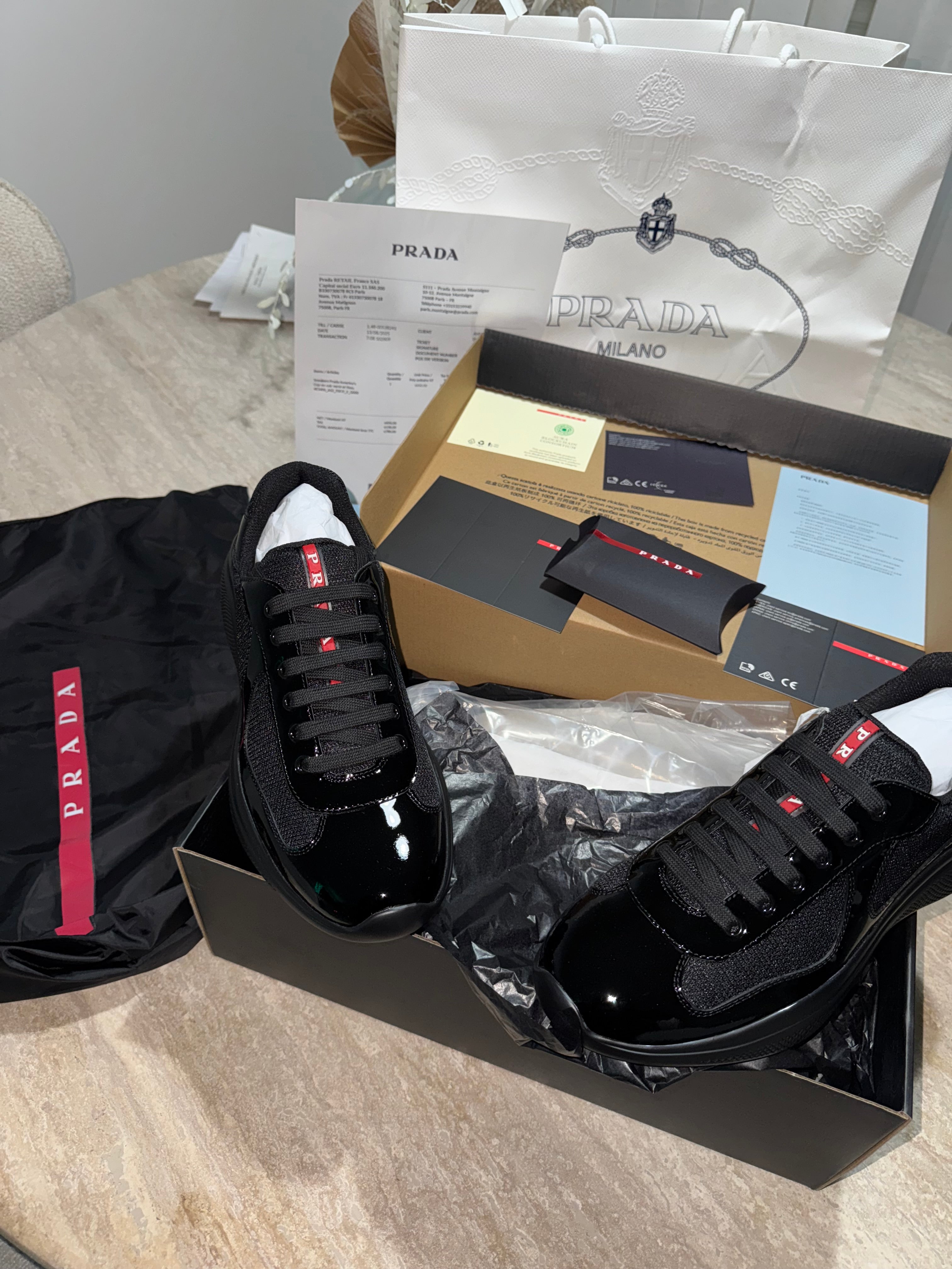 Sneakers Prd America ´ s Cup tissu bike lisse black 10/10 V3S 📦⚡️🚚