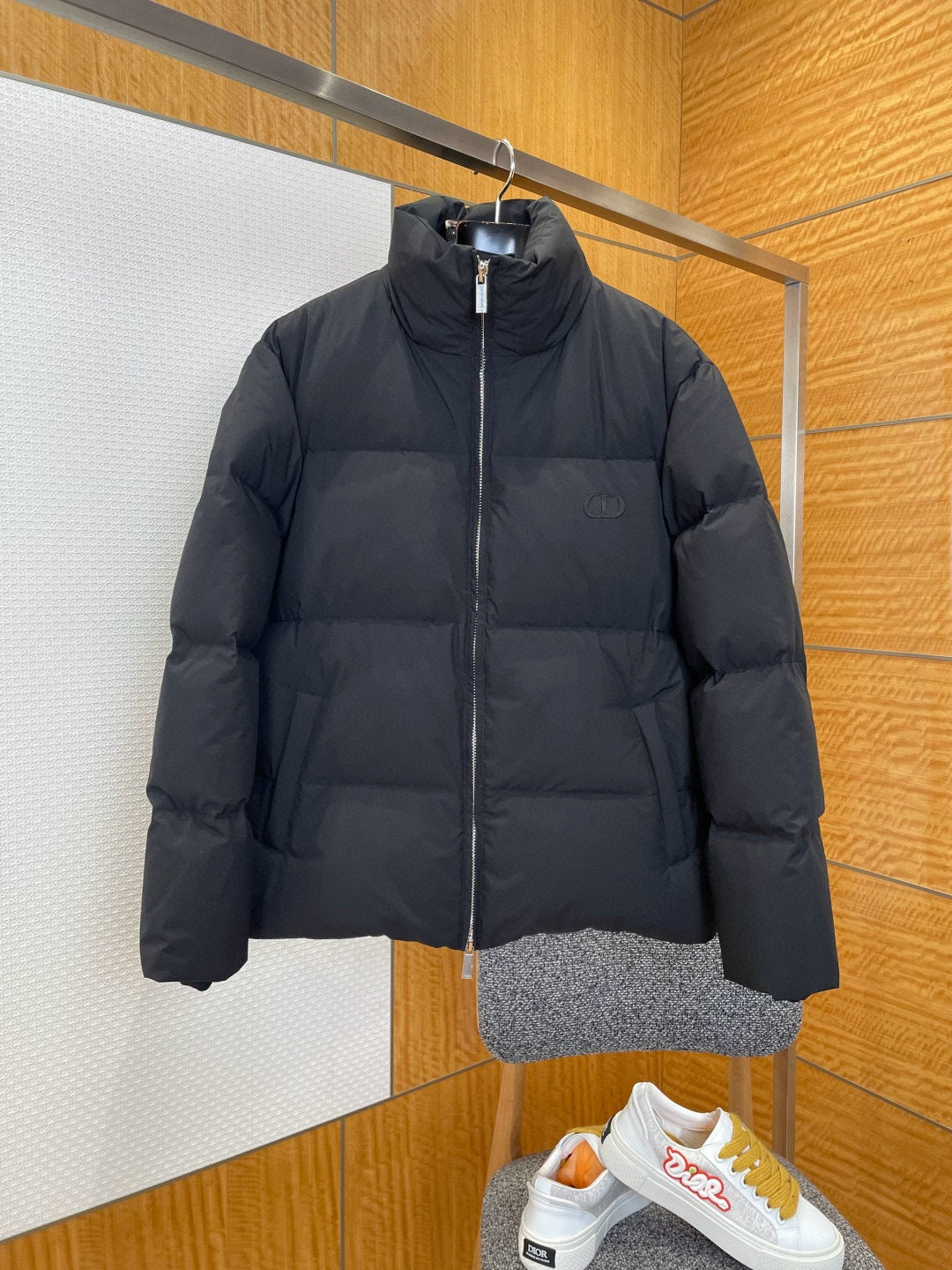 Doudoune cd oblique Jacquard coton mélange