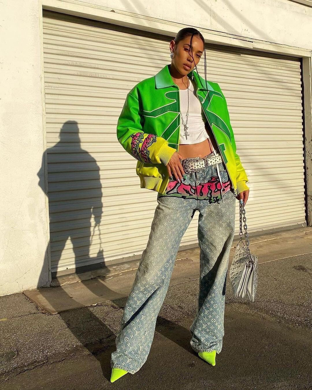 Jean Lv baggy denim invoice