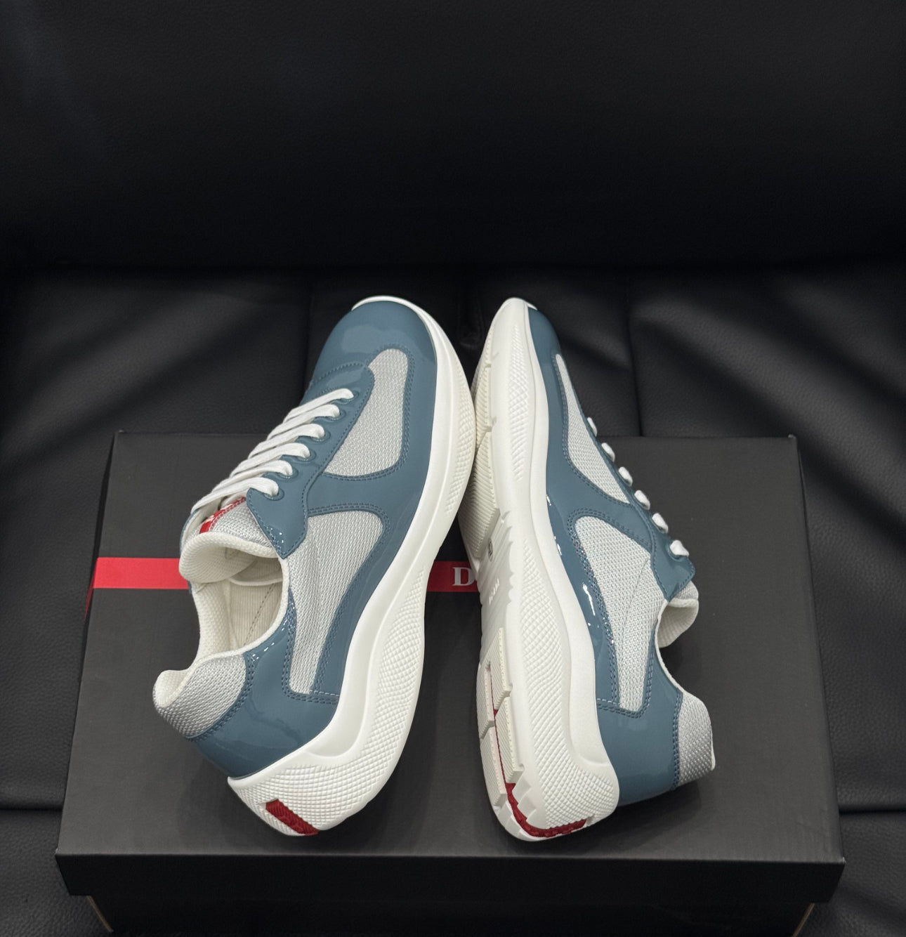 Sneakers Prd America ´ s Cup Bleu Marina tissu bike lisse 10/10 V3S