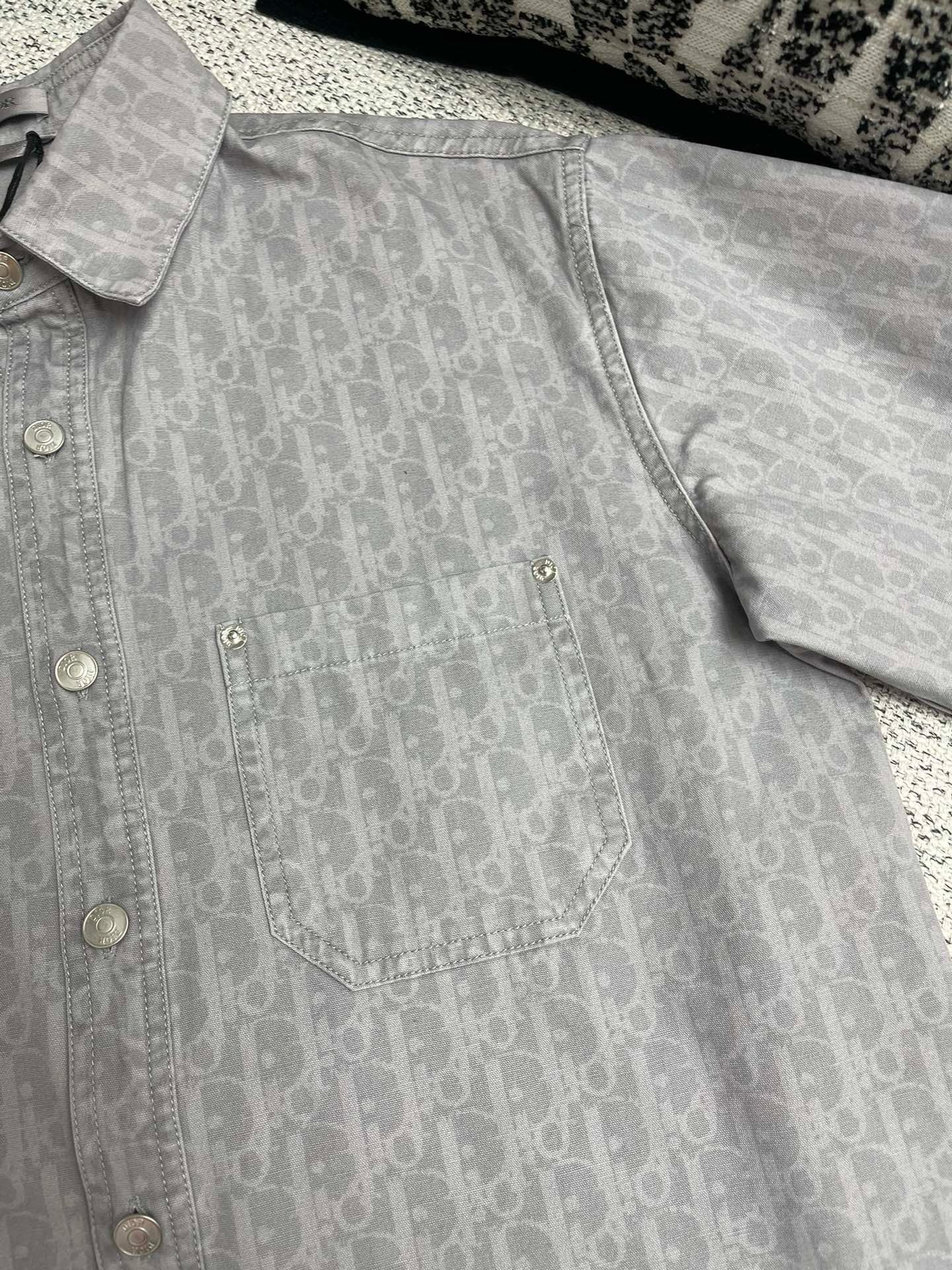 Ensemble CD Oblique Denim de coton gris