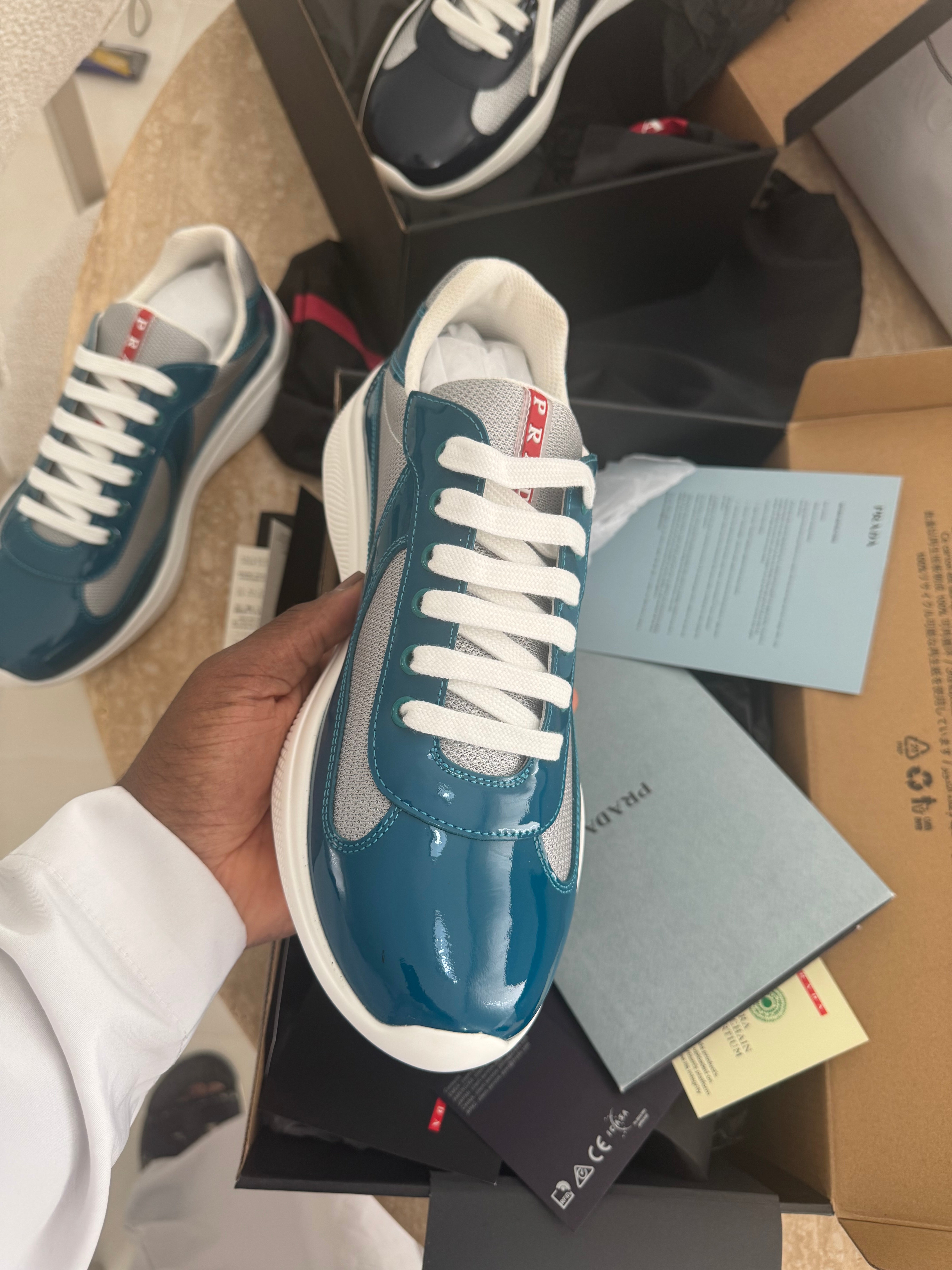 Sneakers Prd America ´ s Cup tissu bike lisse blue lagoon 10/10