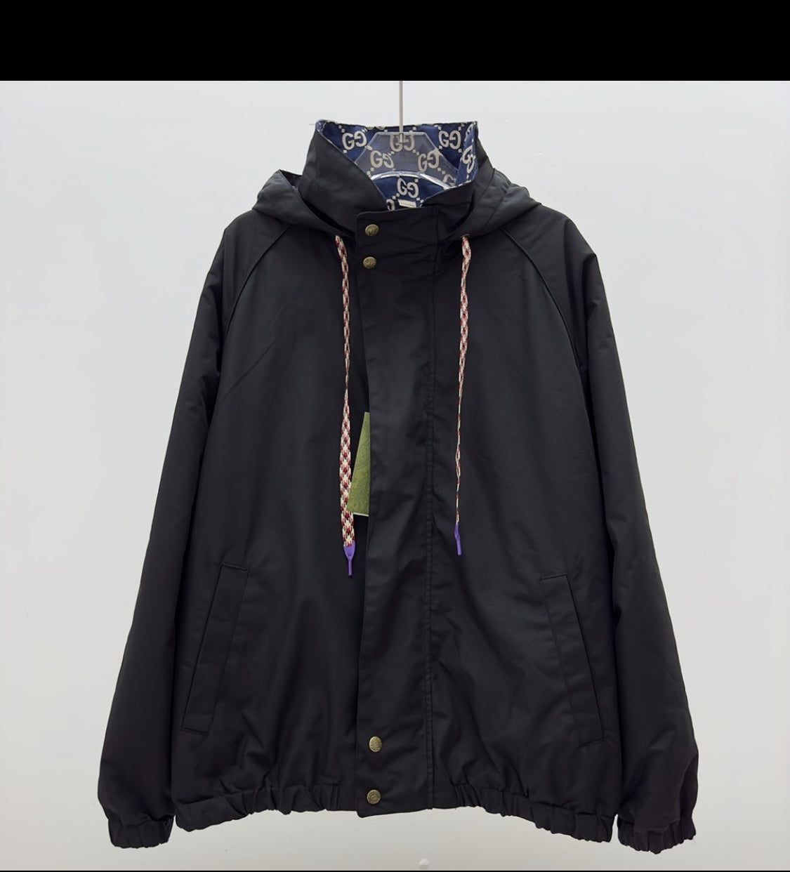 Veste gg blue night / black reversible facture