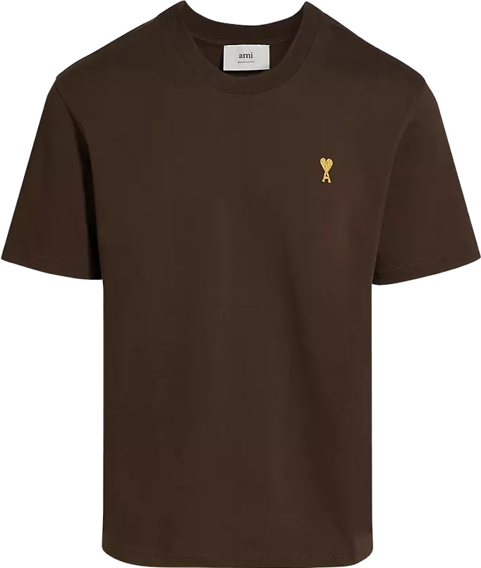 Ami Paris t-shirt en coton à logo brodé