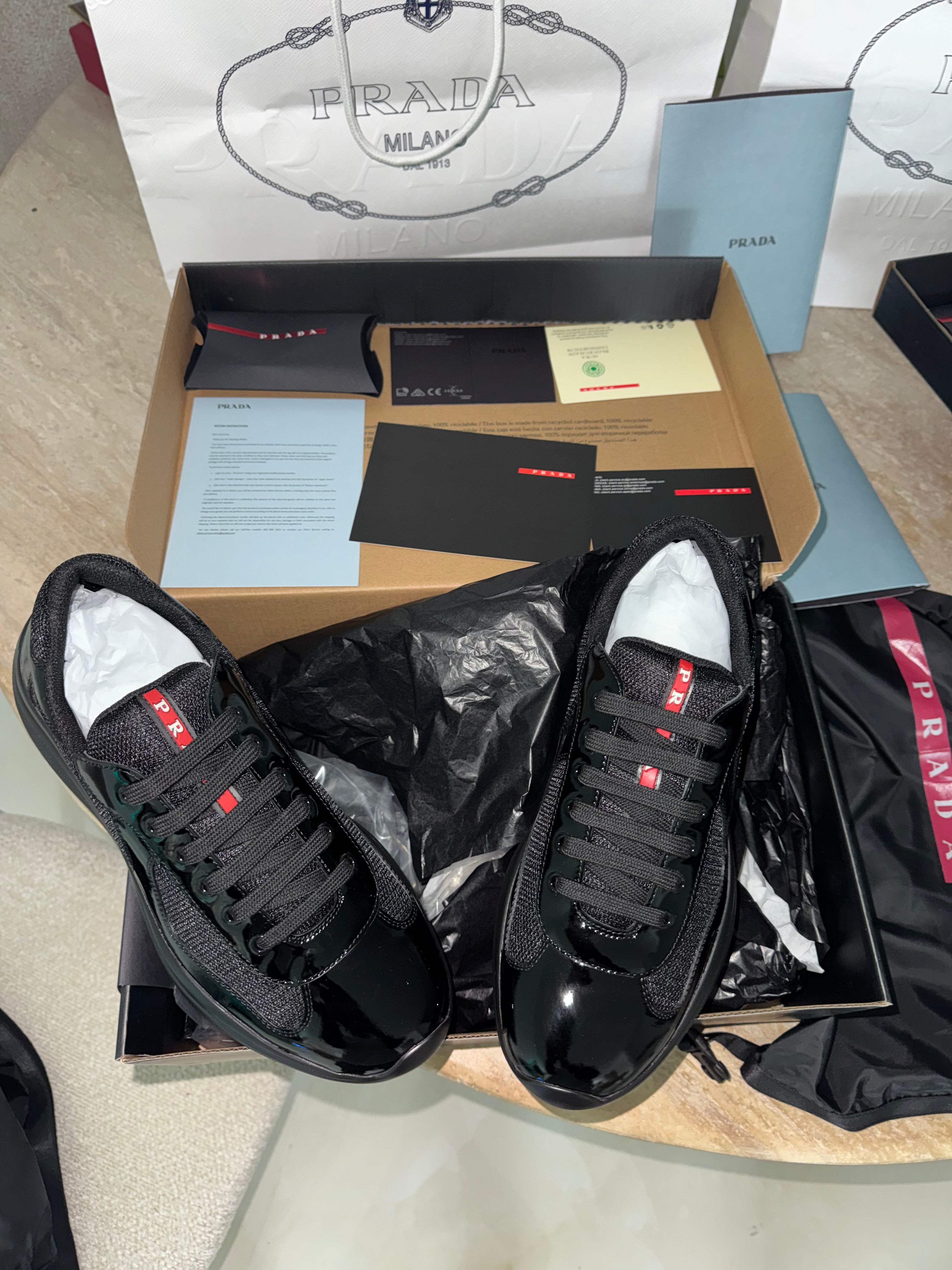 Sneakers Prd America ´ s Cup tissu bike lisse black 10/10 V3S 📦⚡️🚚