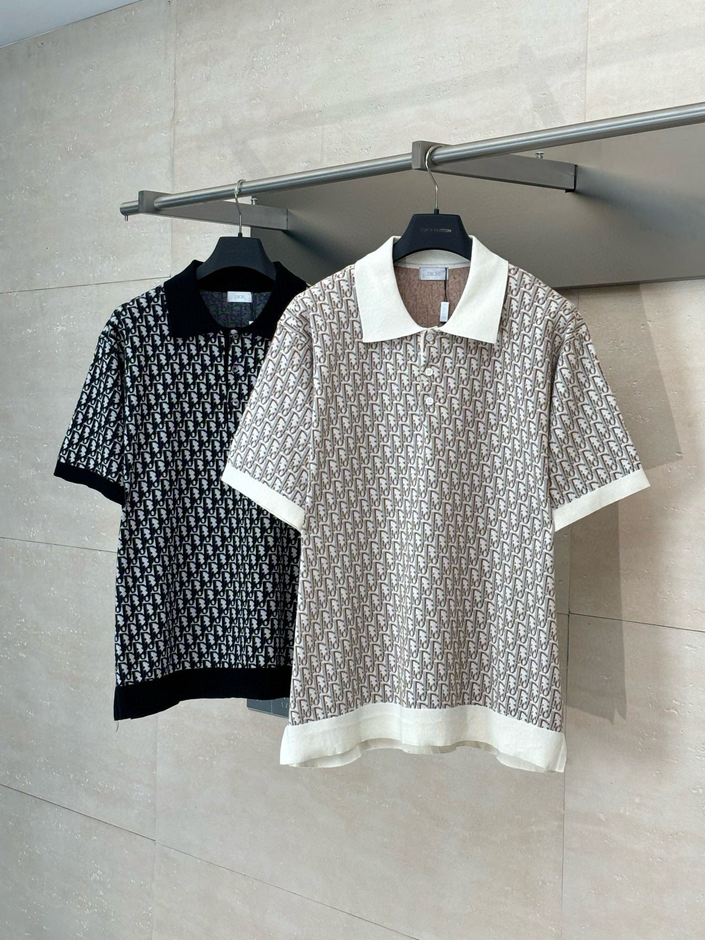 Polo CD oblique coton Jacquard