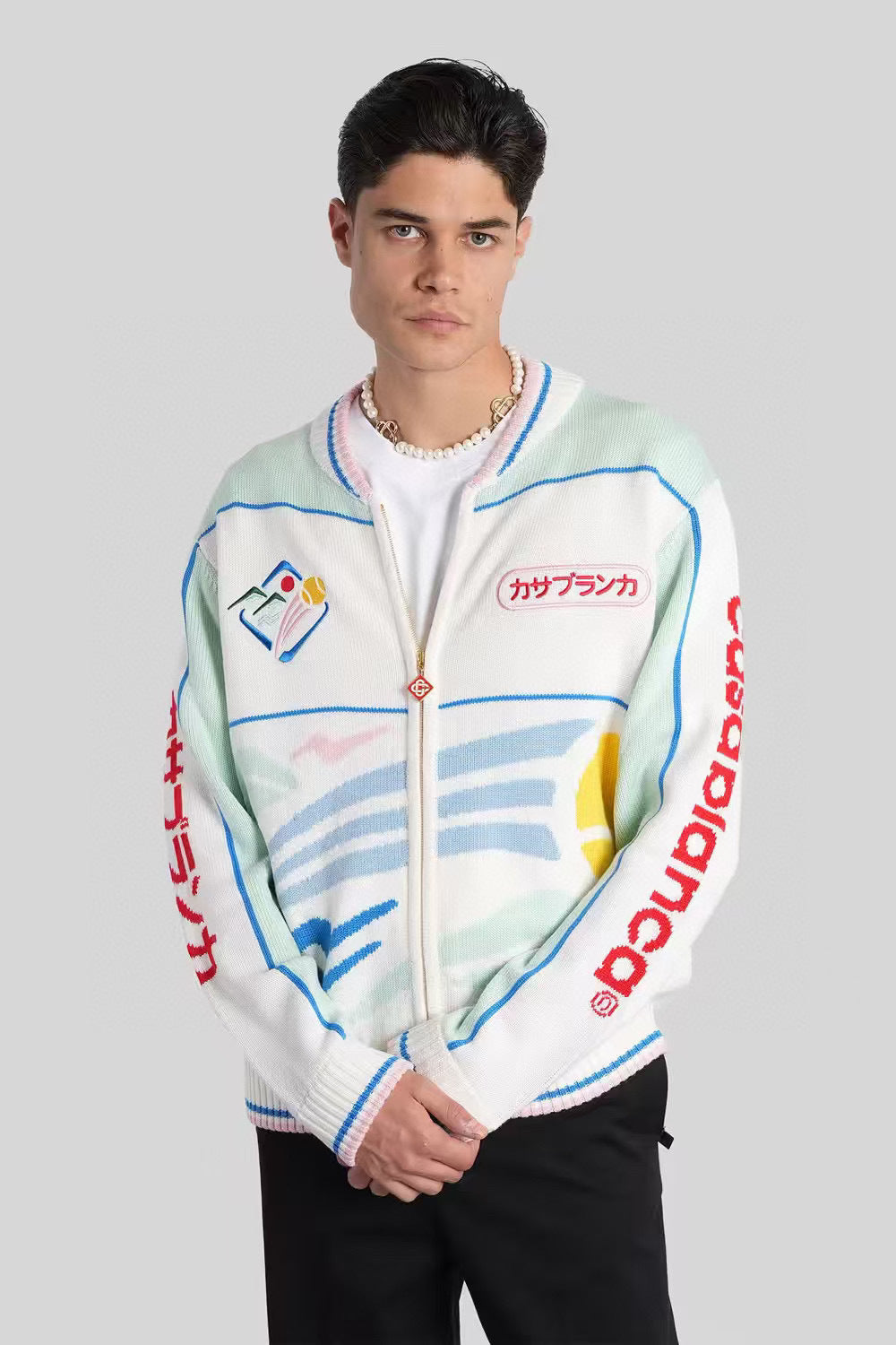 CASAB cardigan à fermeture zippée