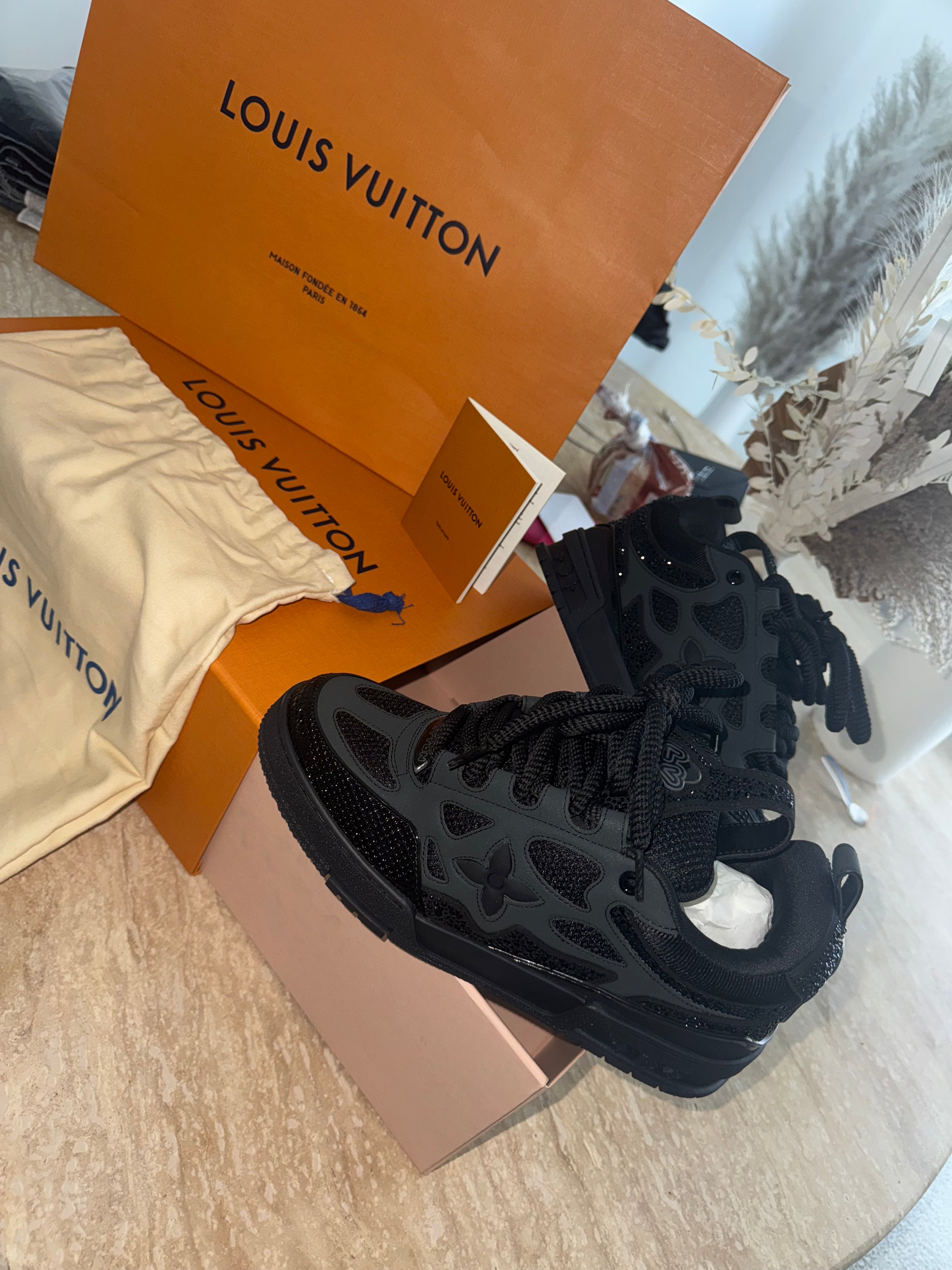 Lv skate strassé SWAROVSKI black 2k25 full set