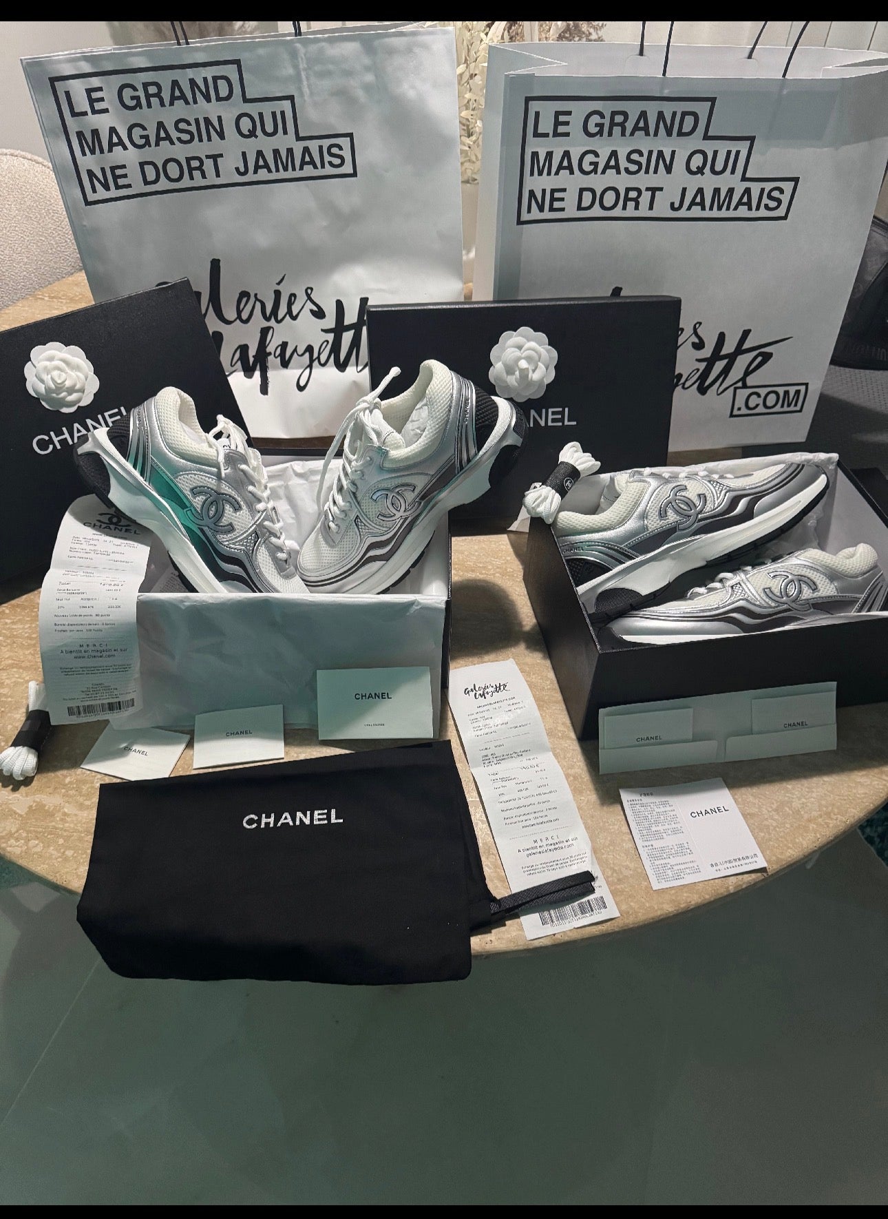 Sneakers chan 10/10 silver