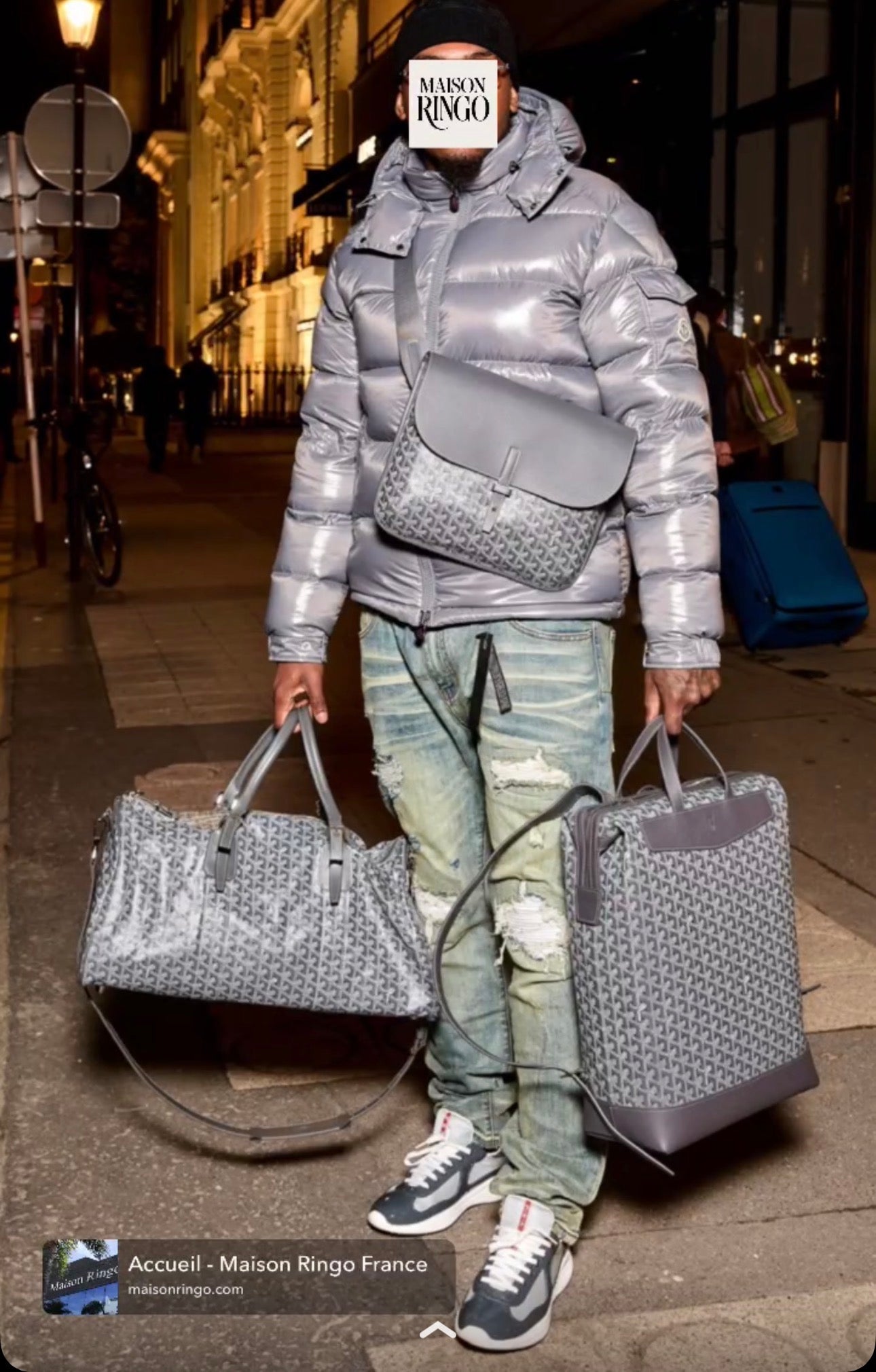 Doudoune Moncl’r Maya Grise 2025 95% 10/10 ⚡️📦🚚