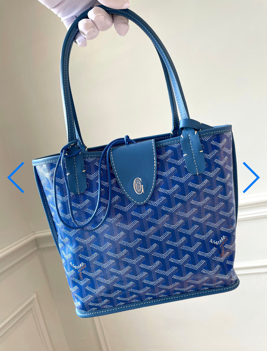 Sac Anjou Mini blue facture
