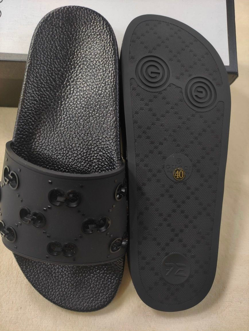 Black gg flip-flops invoice