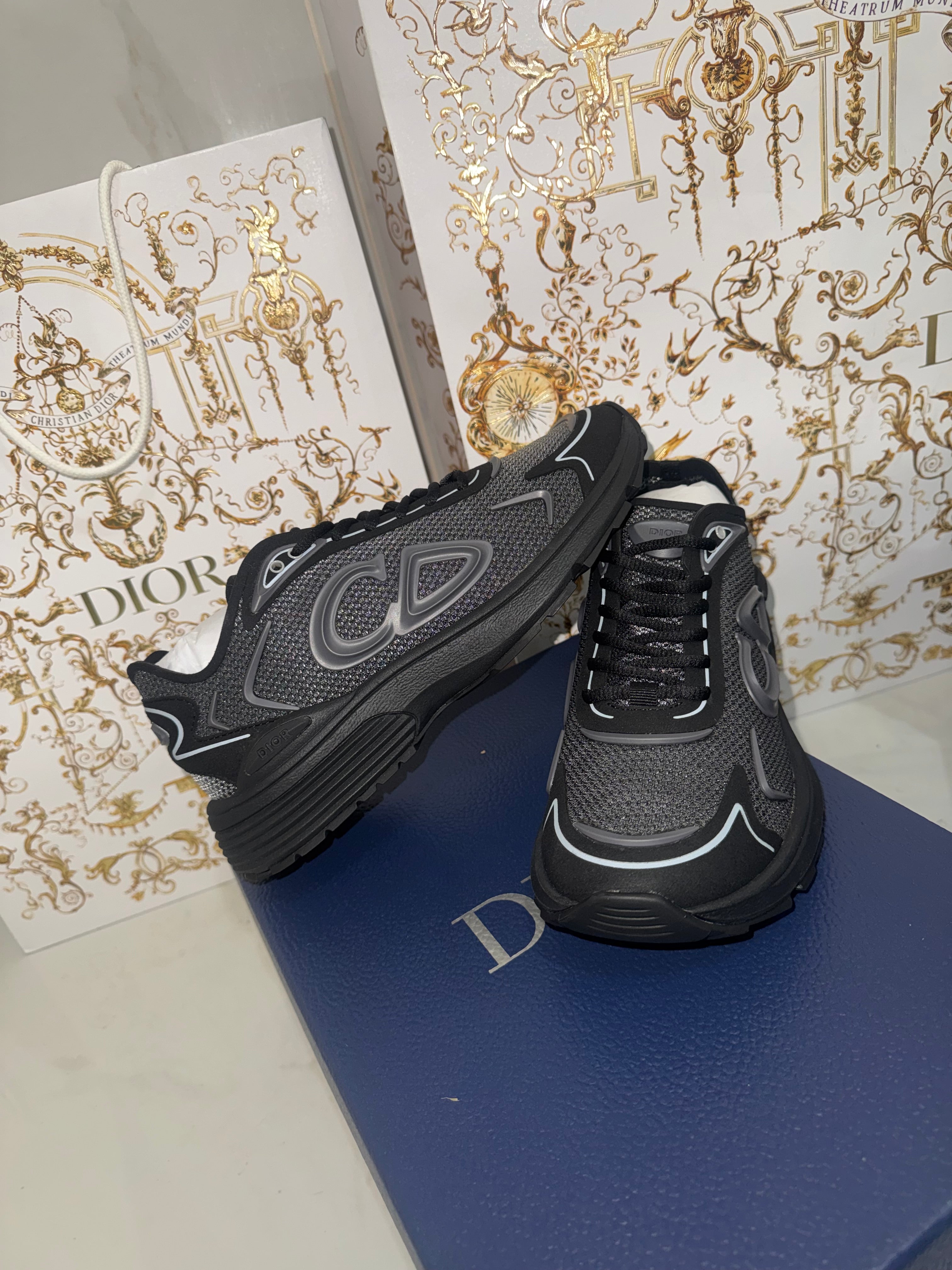 SNEAKERS B30 Countdown Tech 💡 VERSION BIEN LISSE Maille technique blanc / noir tissu technique FACTURE PACKAGING COMPLET MODÈLE POUSSÉ