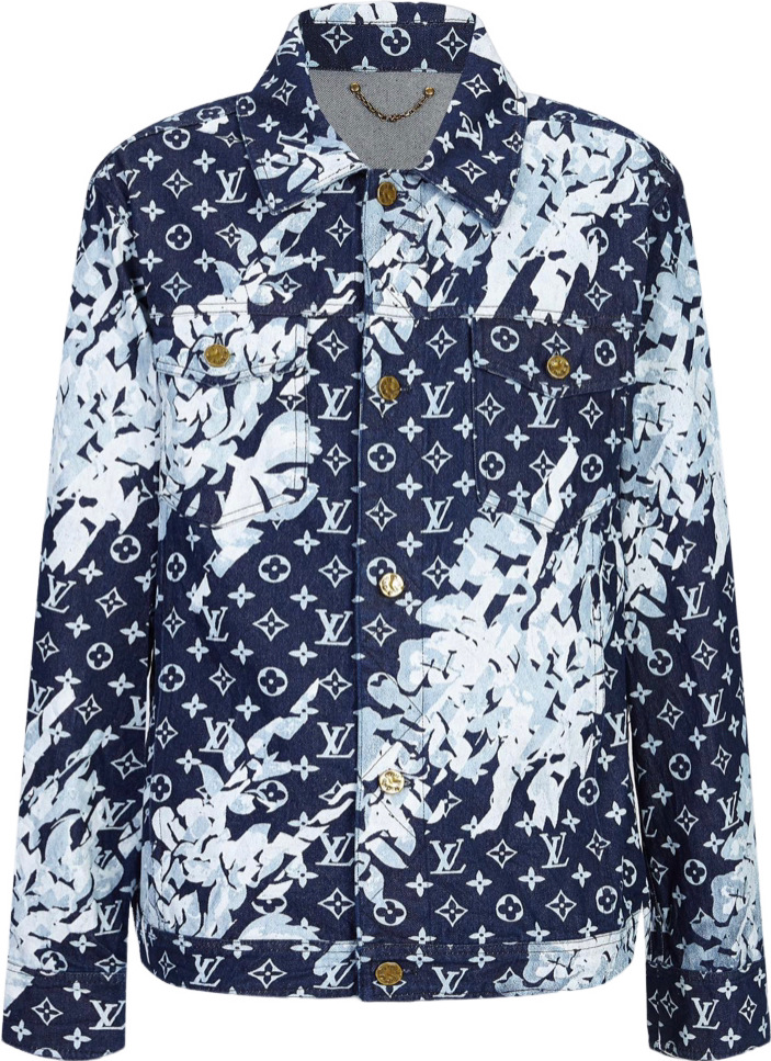 Veste en jean lv hotsell