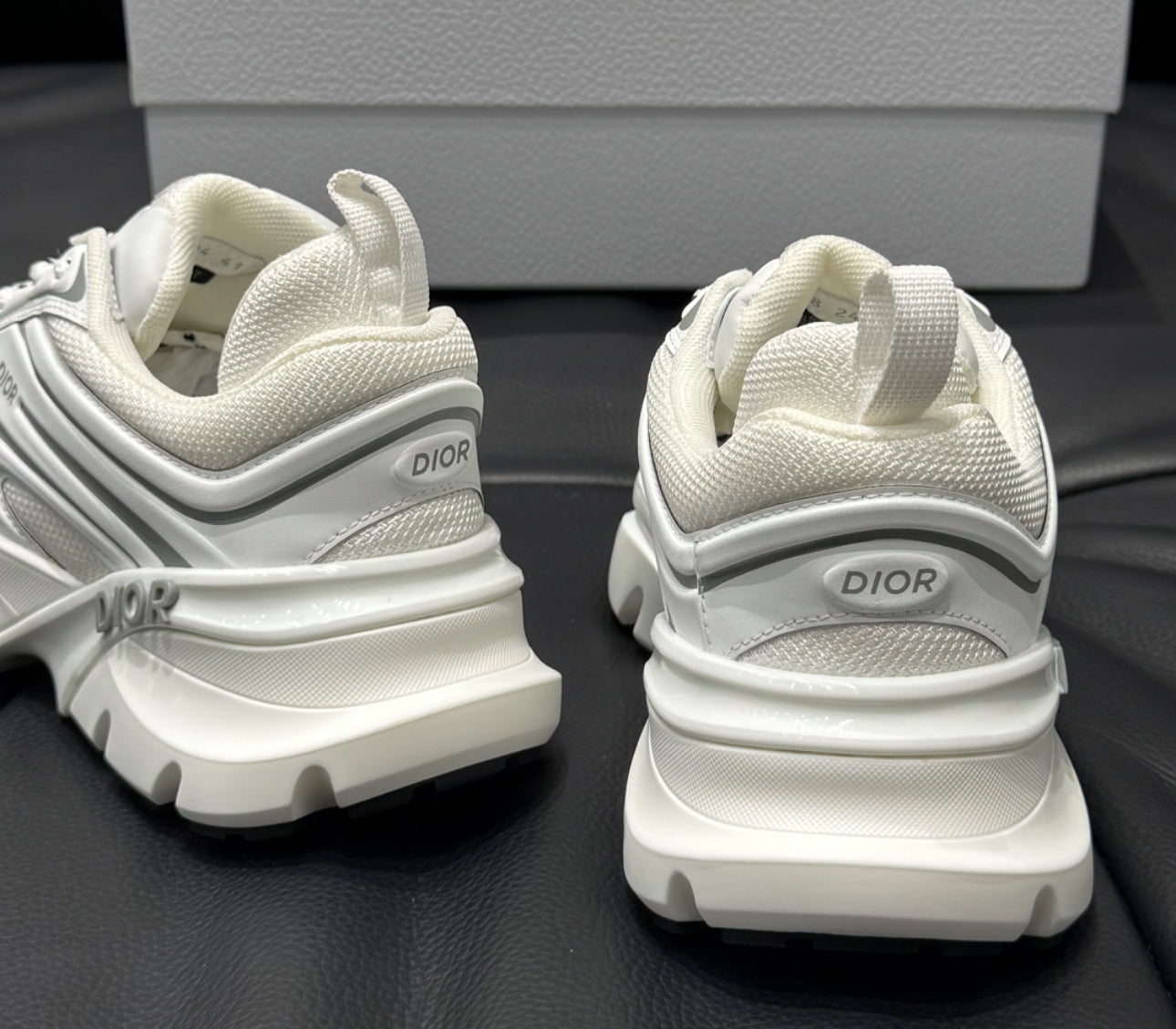 Sneaker B44 Blade Maille technique blanche et tissu technique blanche