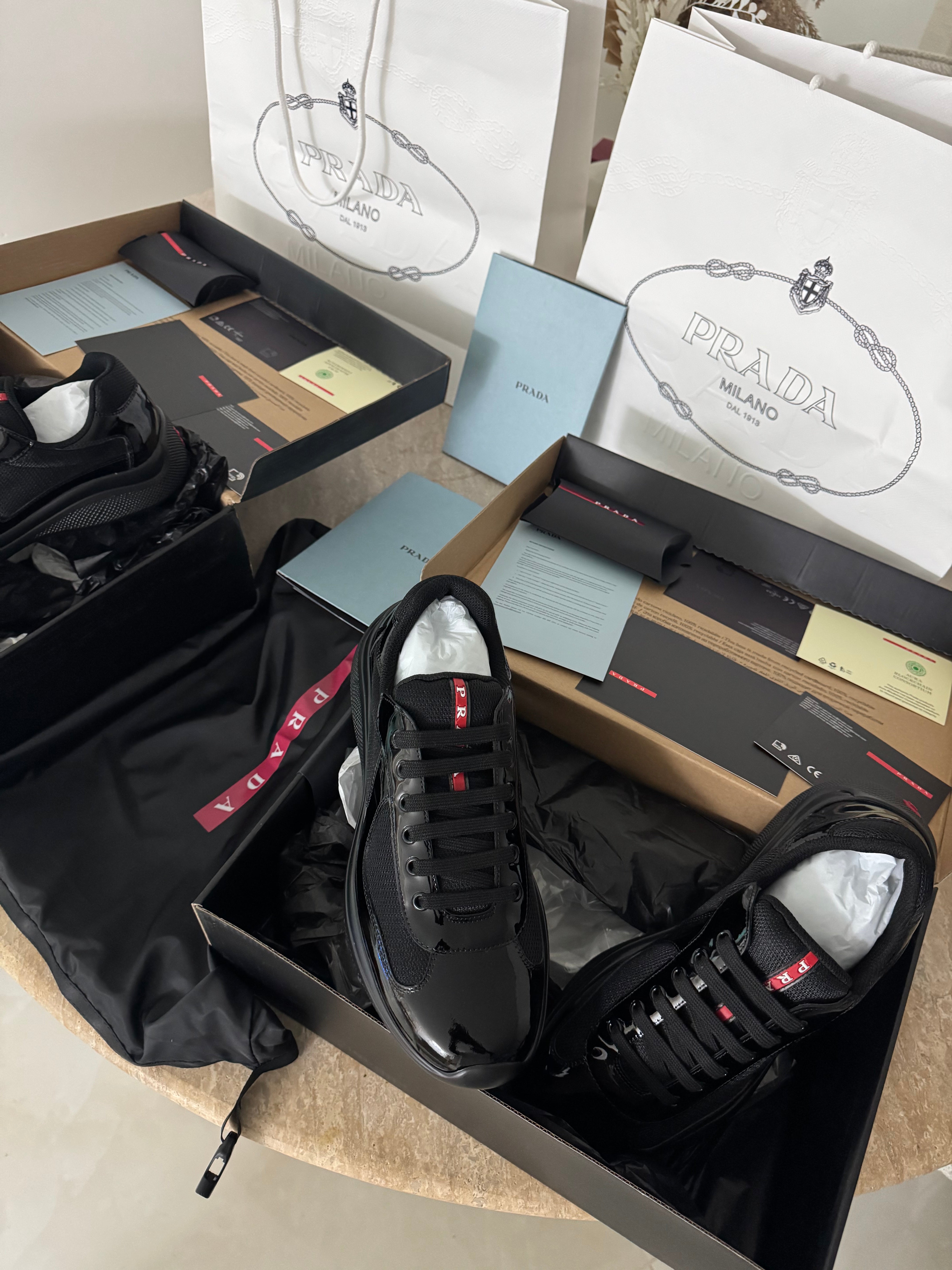 Sneakers Prd America ´ s Cup tissu bike lisse black 10/10 V3S 📦⚡️🚚