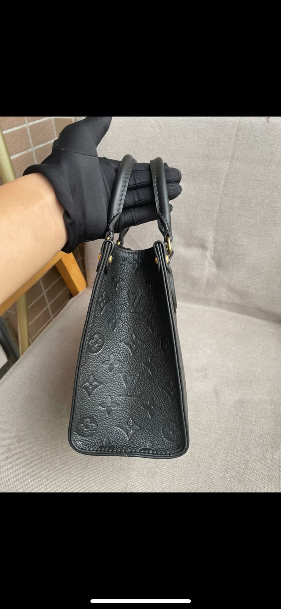 Cabas onthego pm noir facture