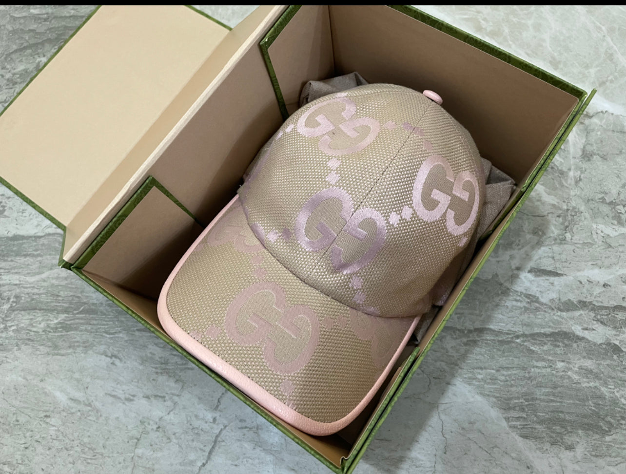 Jumbo pink cap