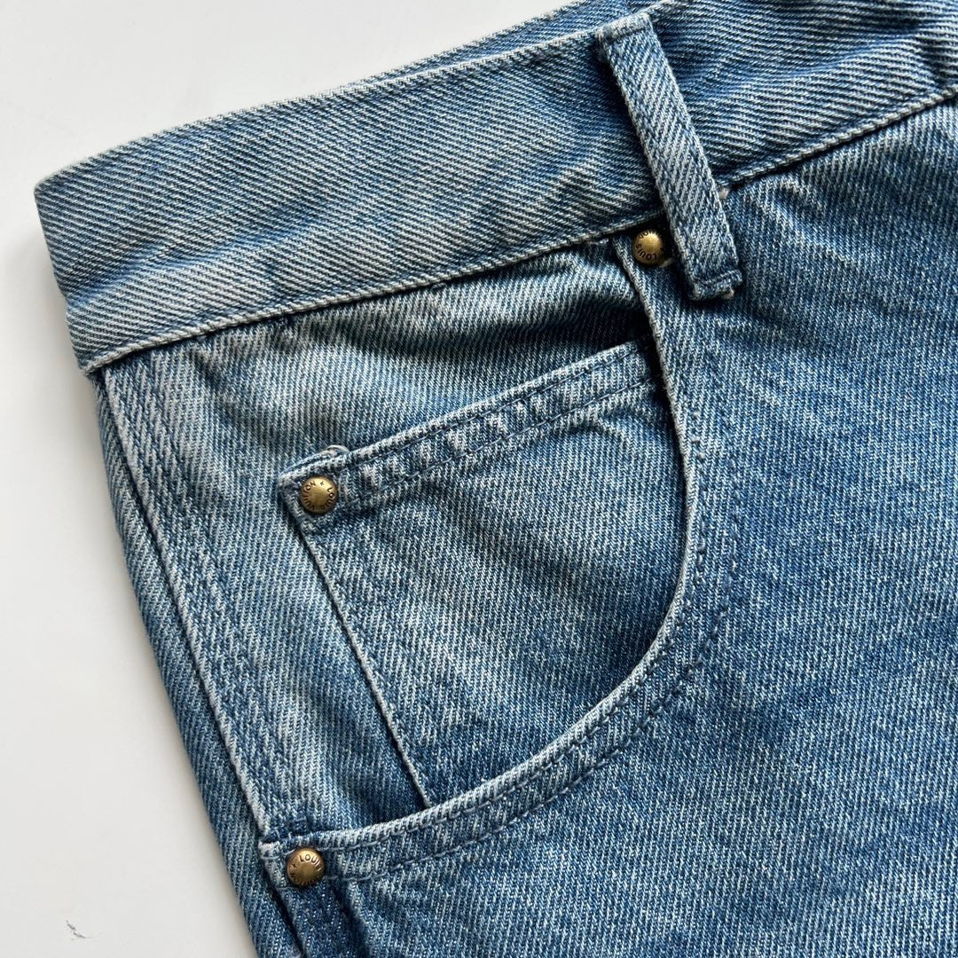 LV CARPENTIER DENIM SHORT BLUE