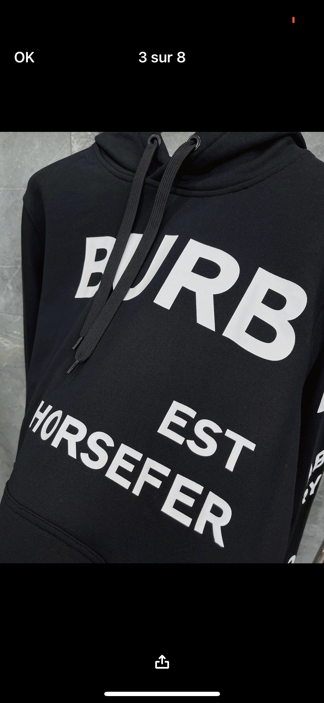 BRB black invoice sweatshirt