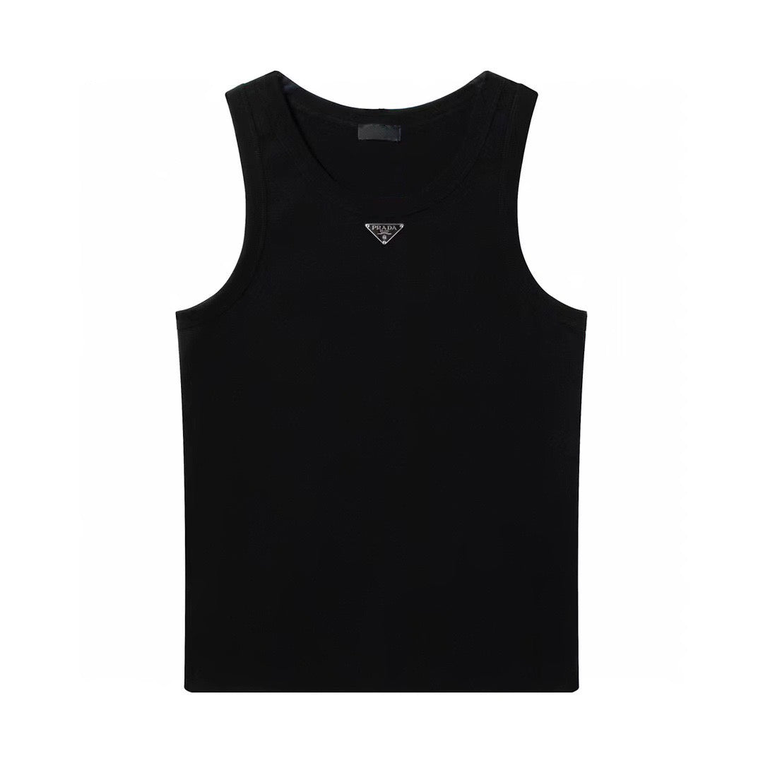 Black Prd Plate Tank Top