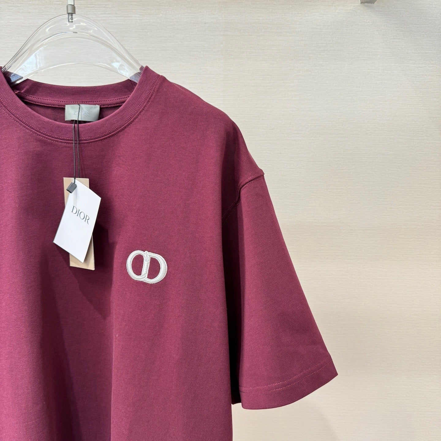 T-shirt CD Icon, coupe relax bordeaux