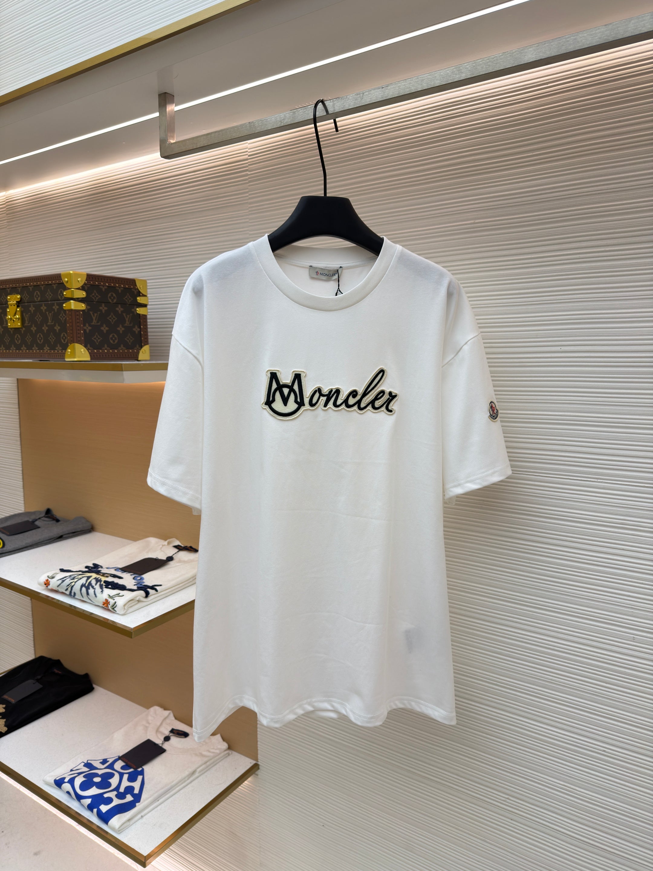 T Shirt Monclr logo brodé