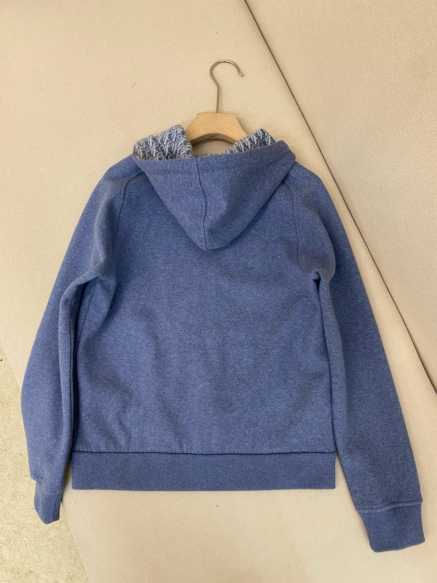 survêtement à capuche CDMaille de coton et cachemire bleu marine