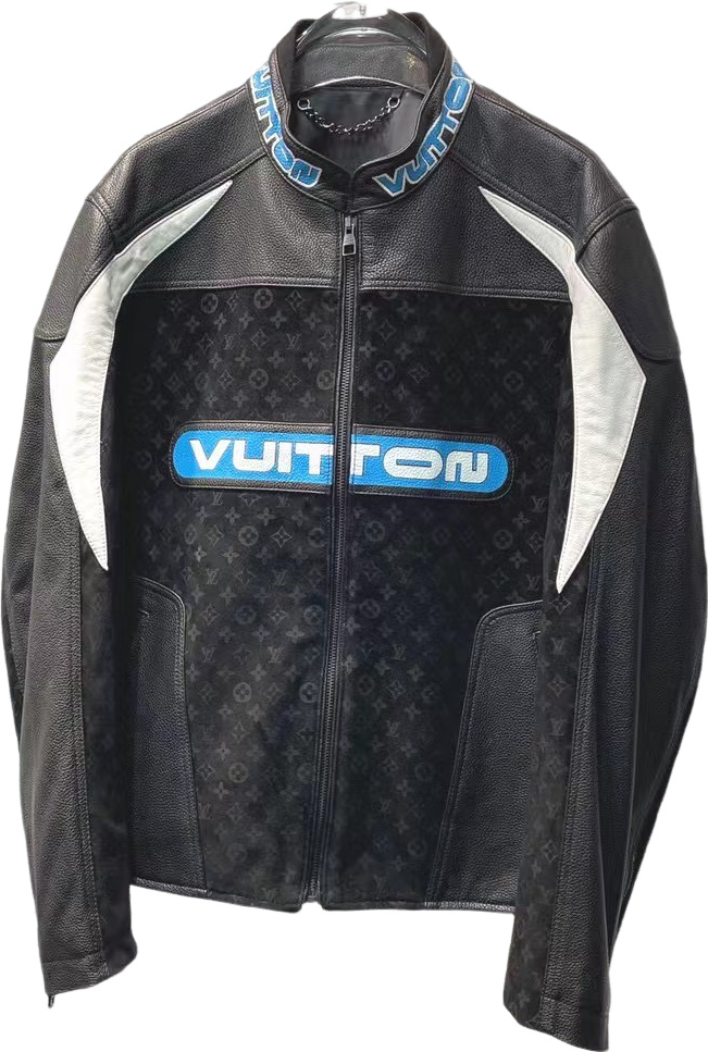 Veste Lv FULL CUIR LEATHER VRAI LEATHER BLACK