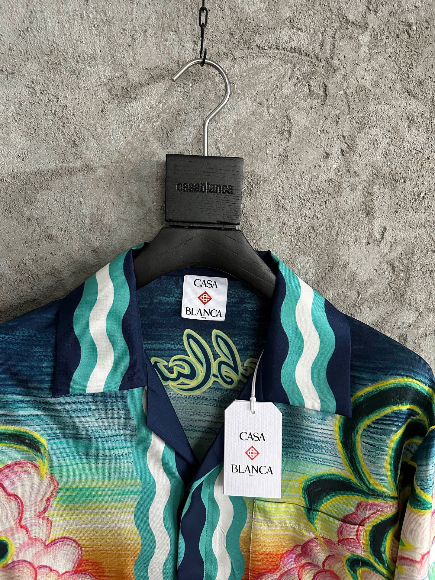 CHEMISE CASA DANSE DE LA MER LONG-SLEEVE SILK SHIRT