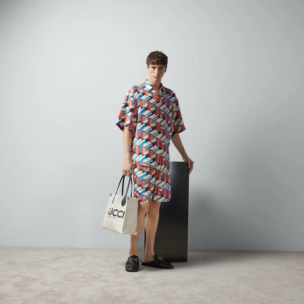 GG logo print shorts