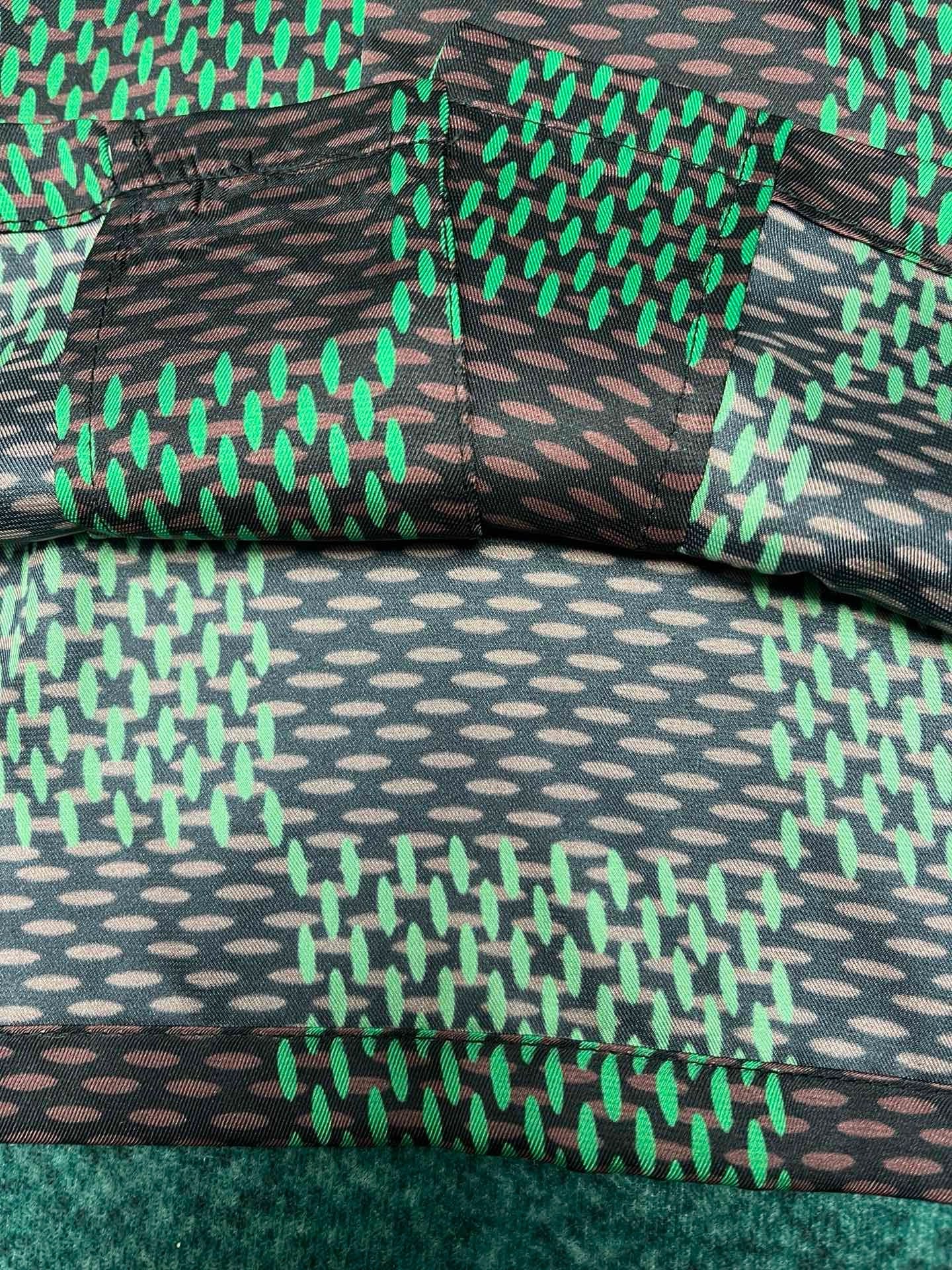 Lv silk casual short sleeve shirt