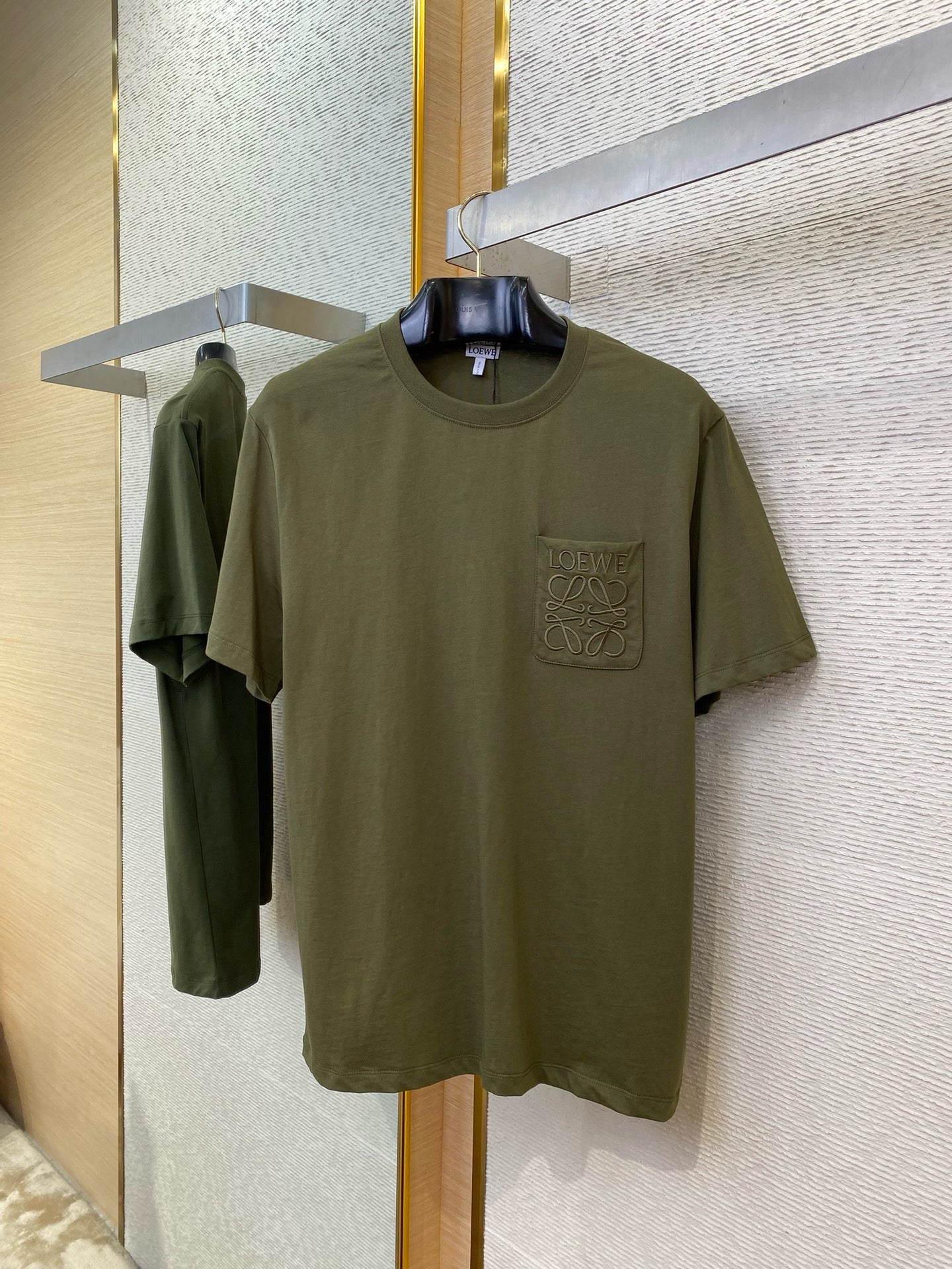 LOEW T shirt décontracté kaki